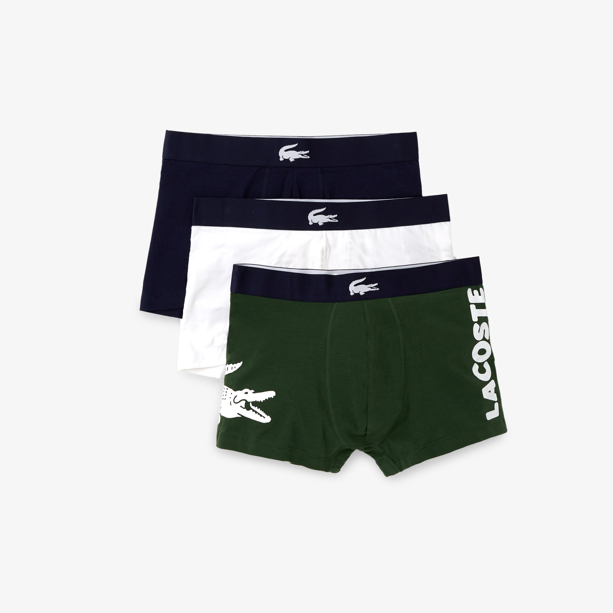 Lacoste 3 Pack Stretch Cotton Trunk Shorts
