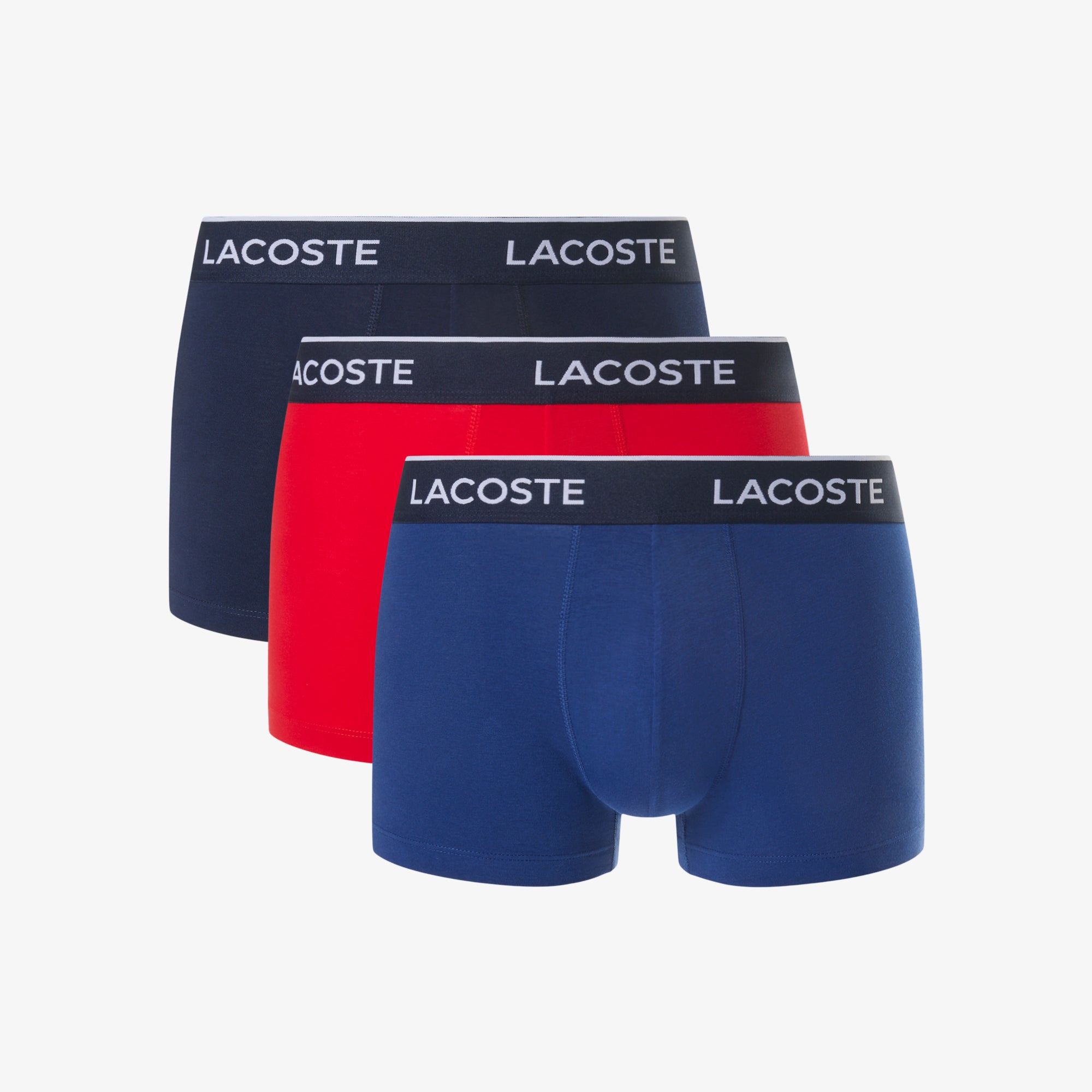 Lacoste 3 Pack Stretch Cotton Trunk Shorts