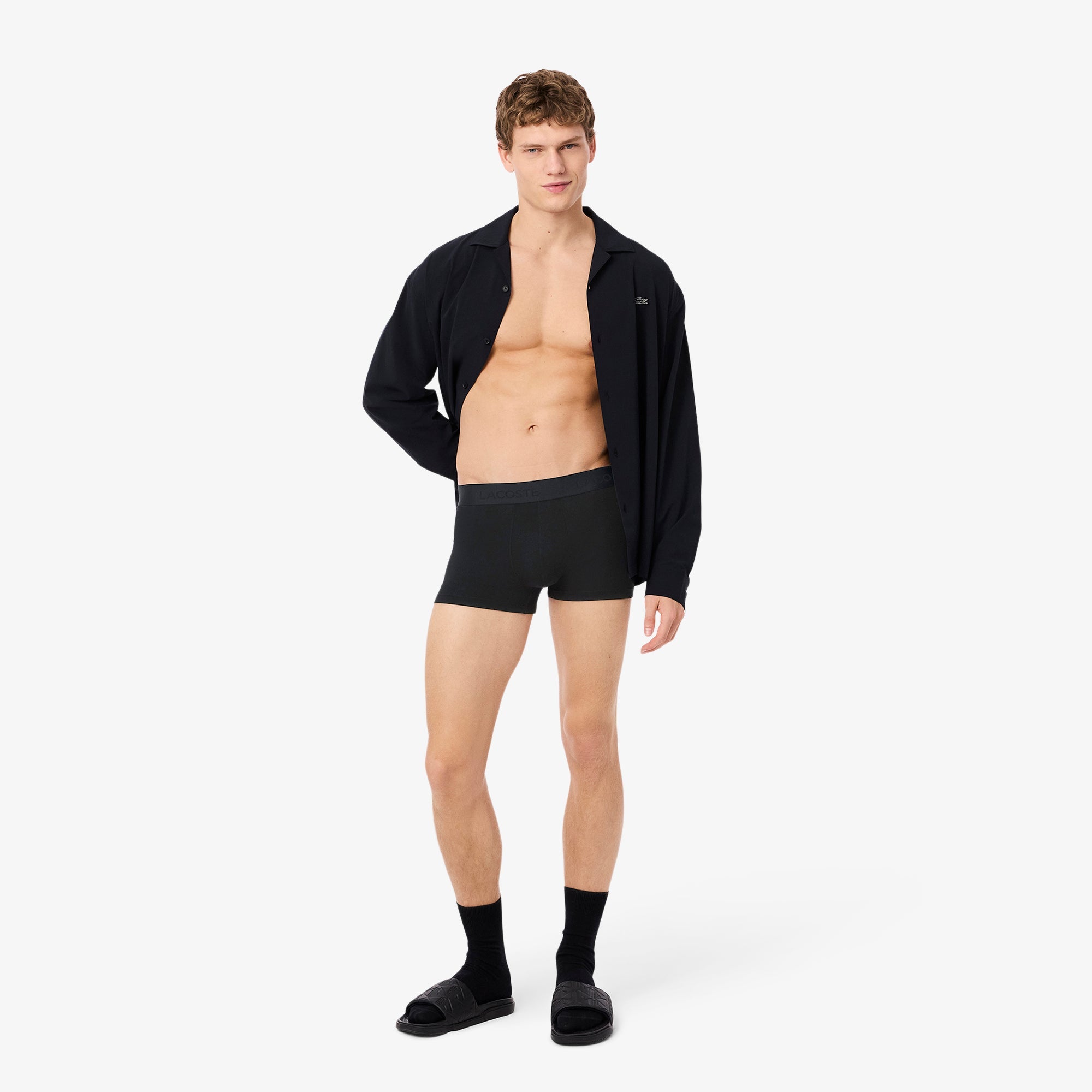 Lacoste 3 Pack Stretch Cotton Trunk Shorts