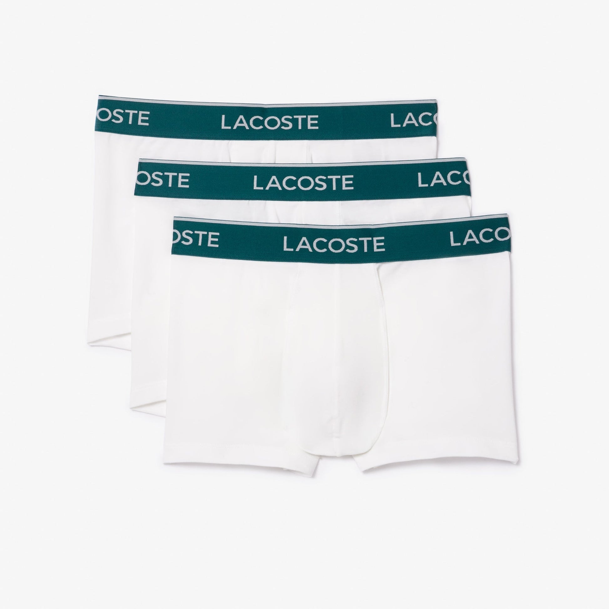 Lacoste Pack Of 3 Casual Trunks - 4-M / 001-White - Lacoste Apparel THE MIX