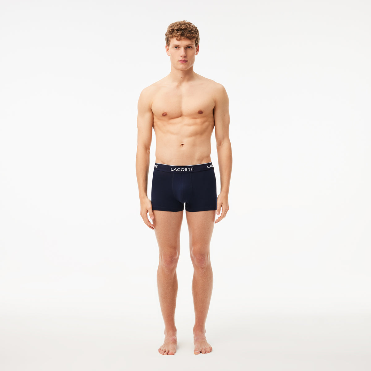 Lacoste 3-Pack Logo Waist Trunks