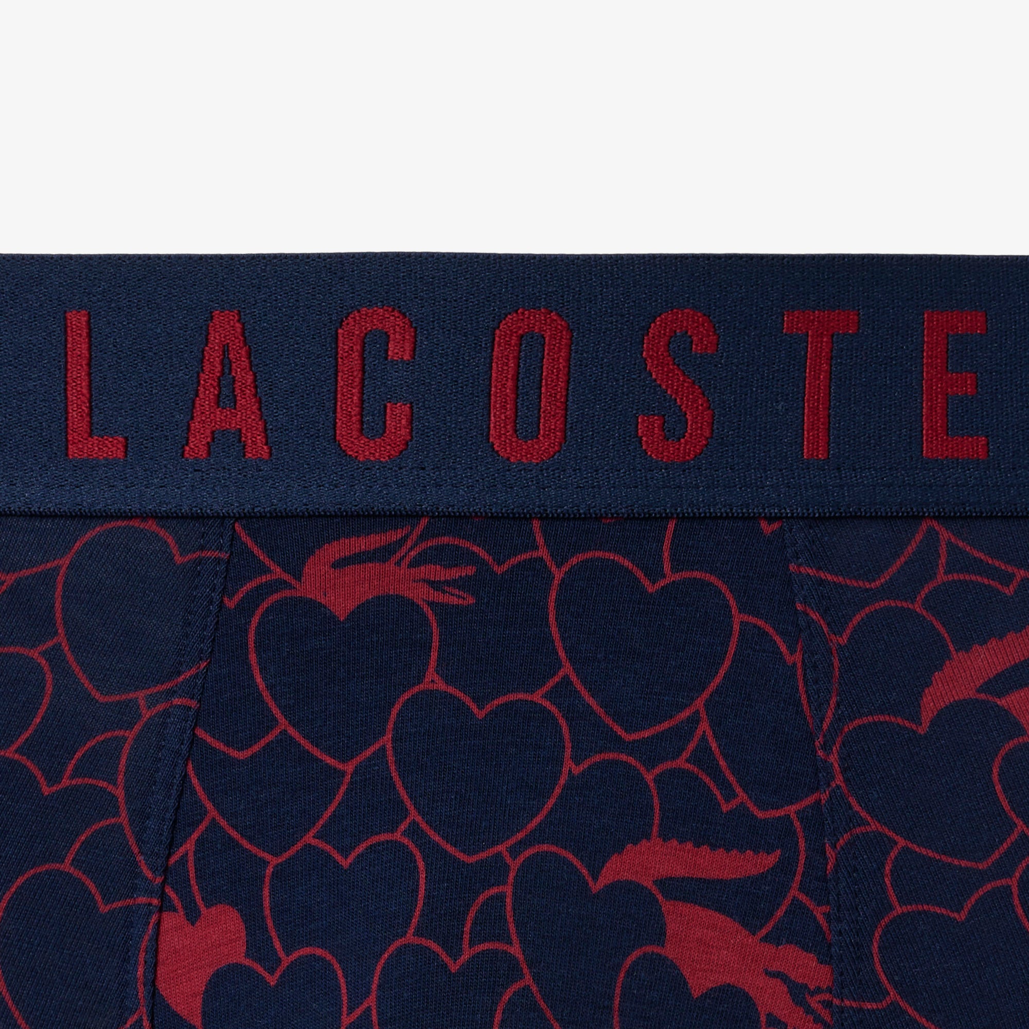 LACOSTE 3-Pack Valentines Edition Trunks