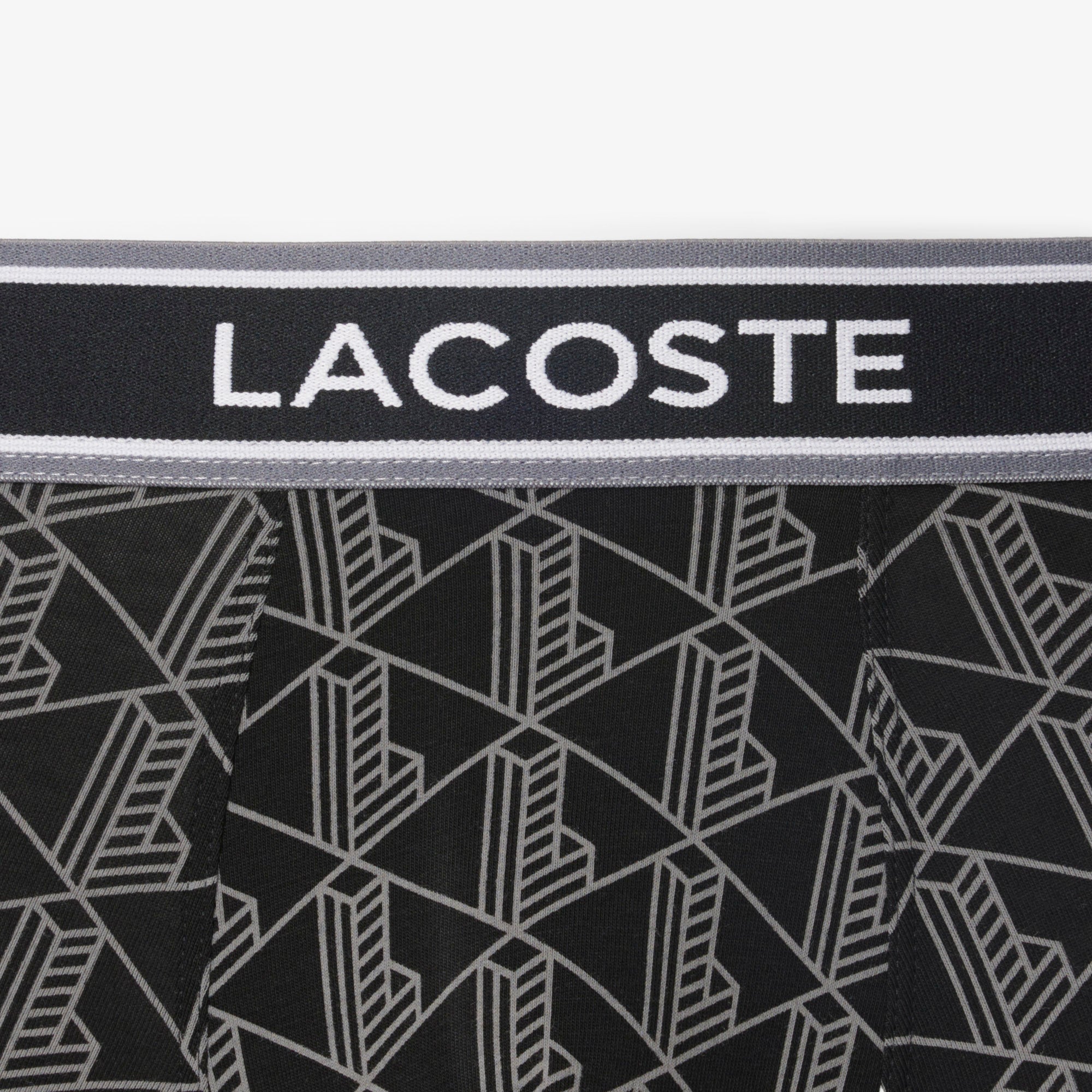 LACOSTE Men's 3-Pack Monogram Trunks