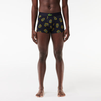 Lacoste Stretch Jersey Print Trunks - Lacoste Apparel THE MIX