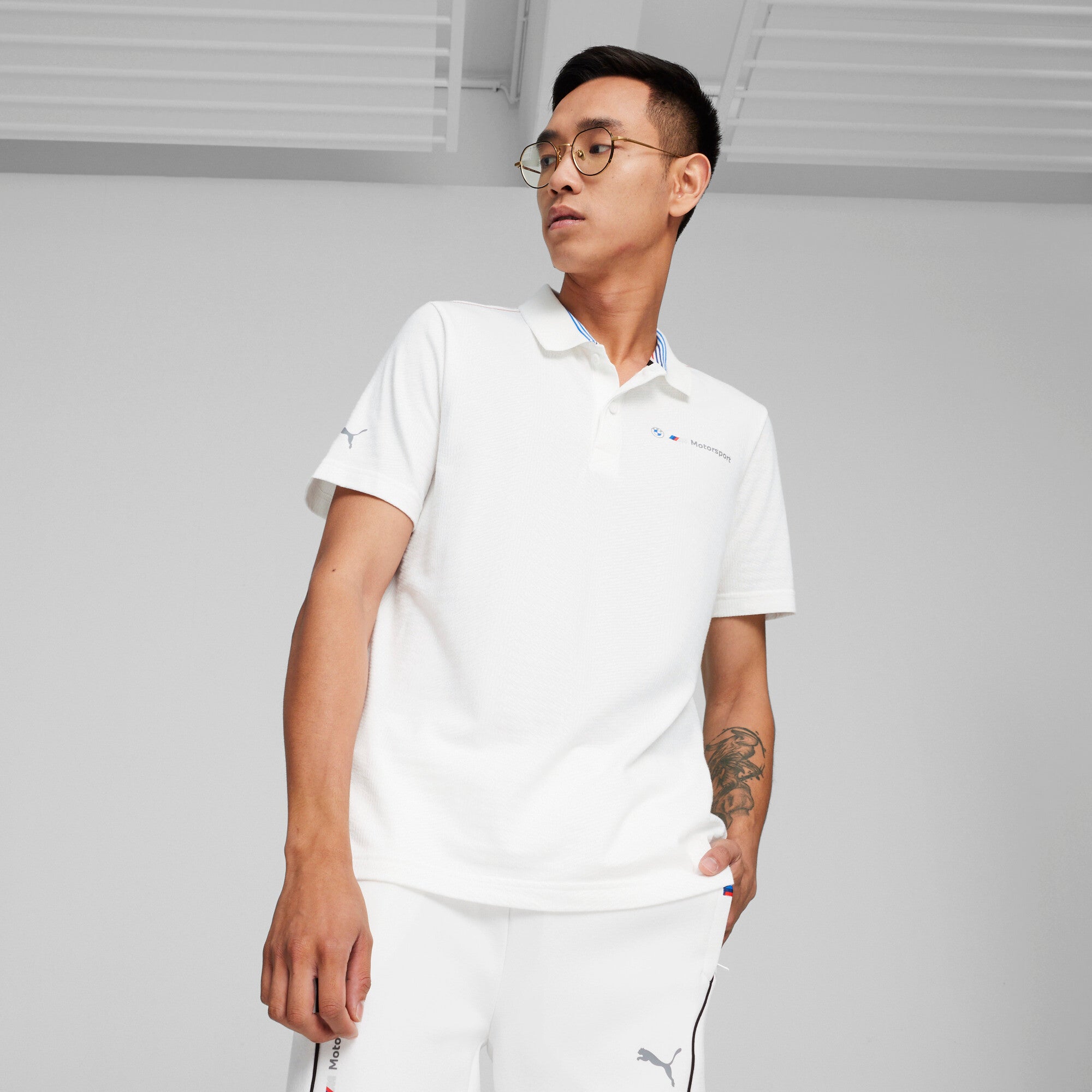 PUMA x BMW M Motorsport Men's Motorsport Jacquard Polo Shirt