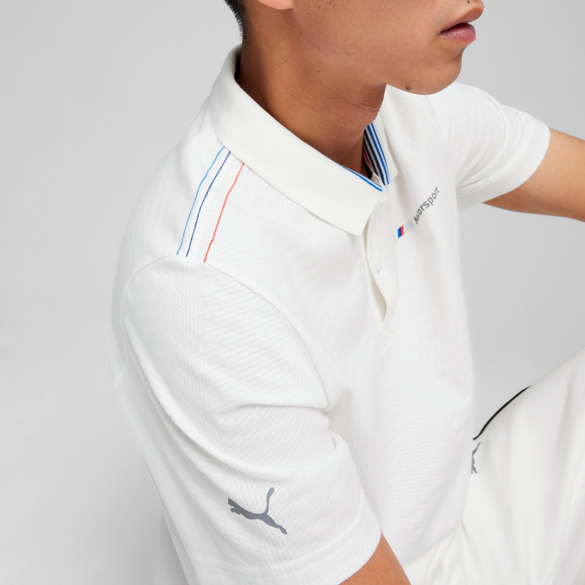 PUMA x BMW M Motorsport Men's Motorsport Jacquard Polo Shirt