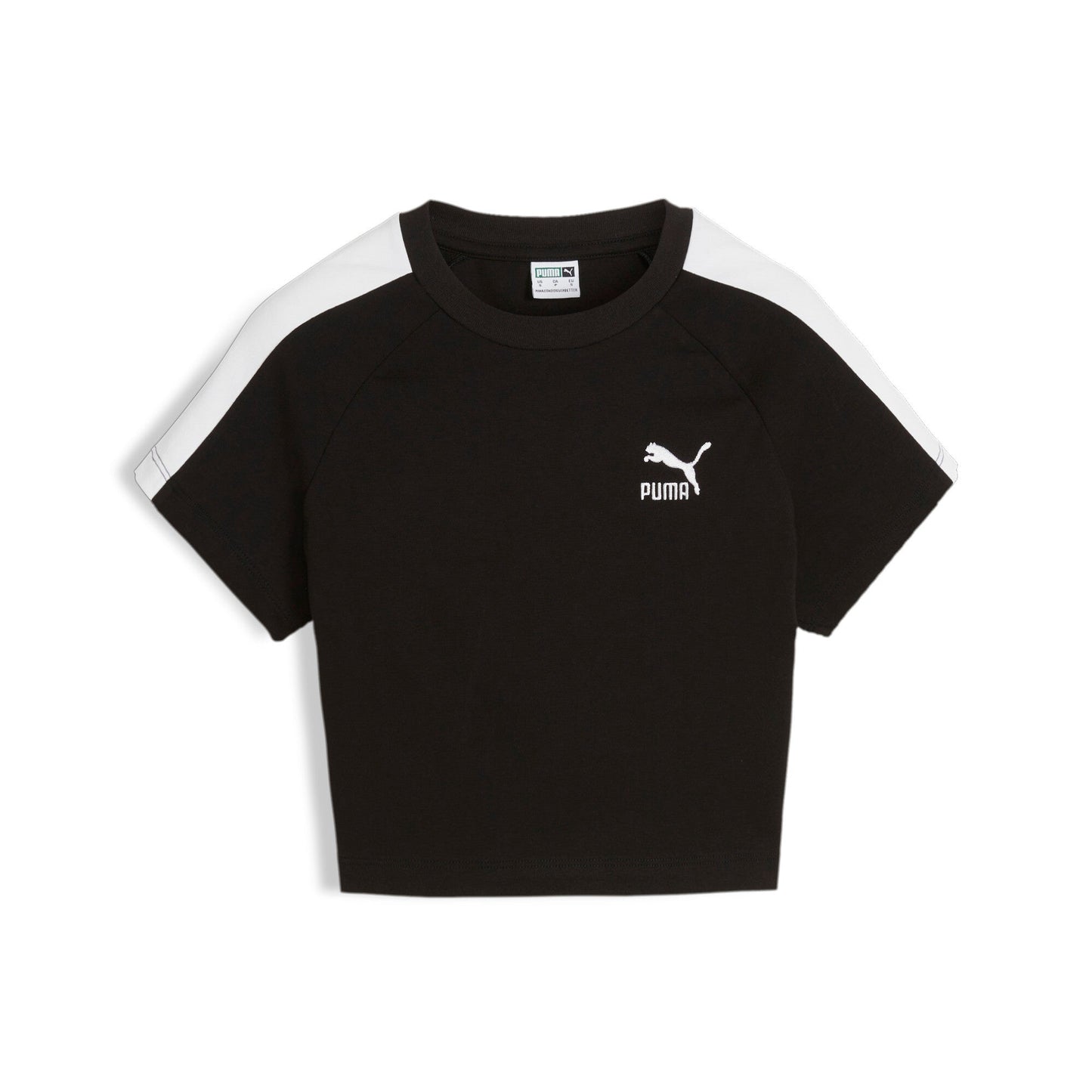 PUMA Iconic T7 Women's Baby Tee - S / Puma Black - PUMA Apparel THE MIX