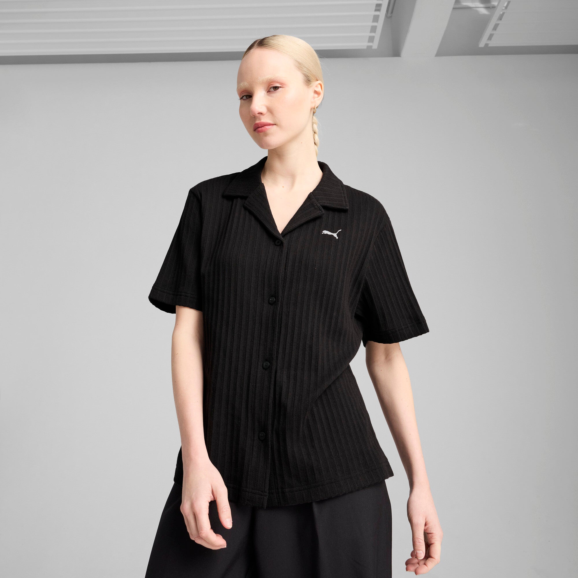 PUMA Wardrobe Essentials Women's Pointelle Shirt