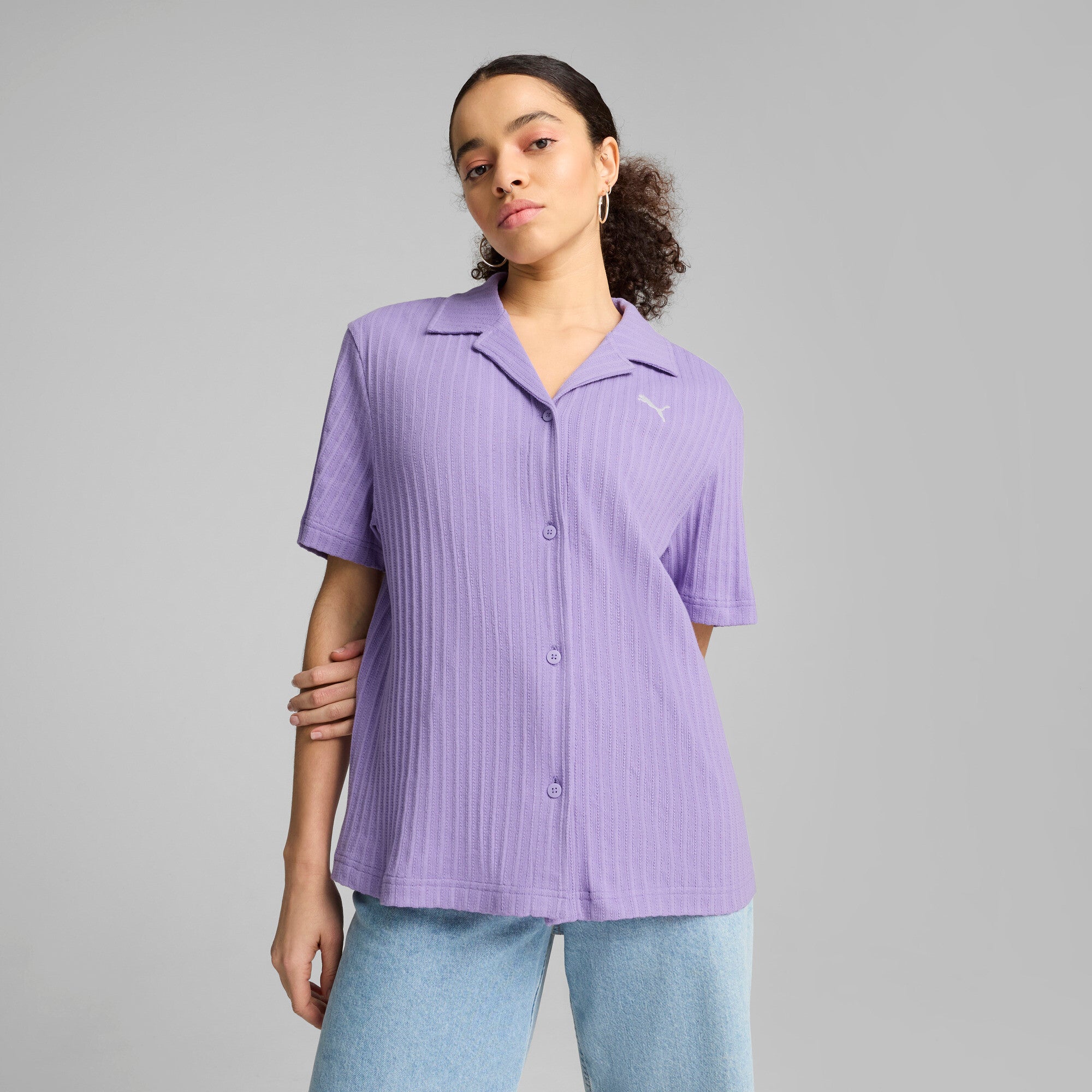 PUMA Wardrobe Essentials Women's Pointelle Shirt