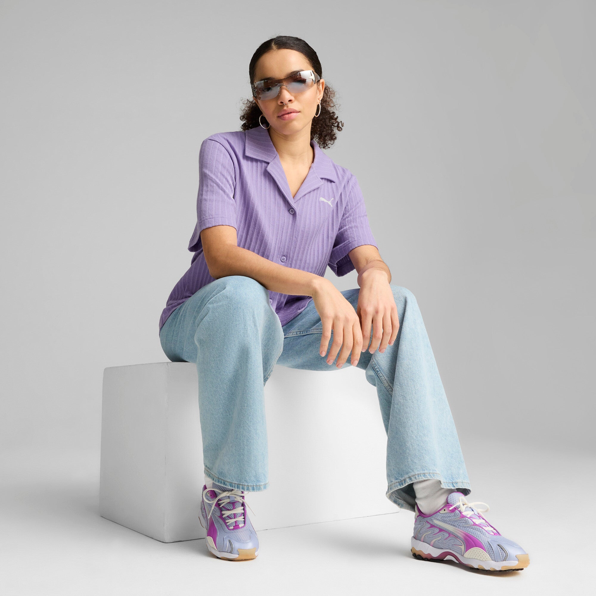 PUMA Wardrobe Essentials Women's Pointelle Shirt