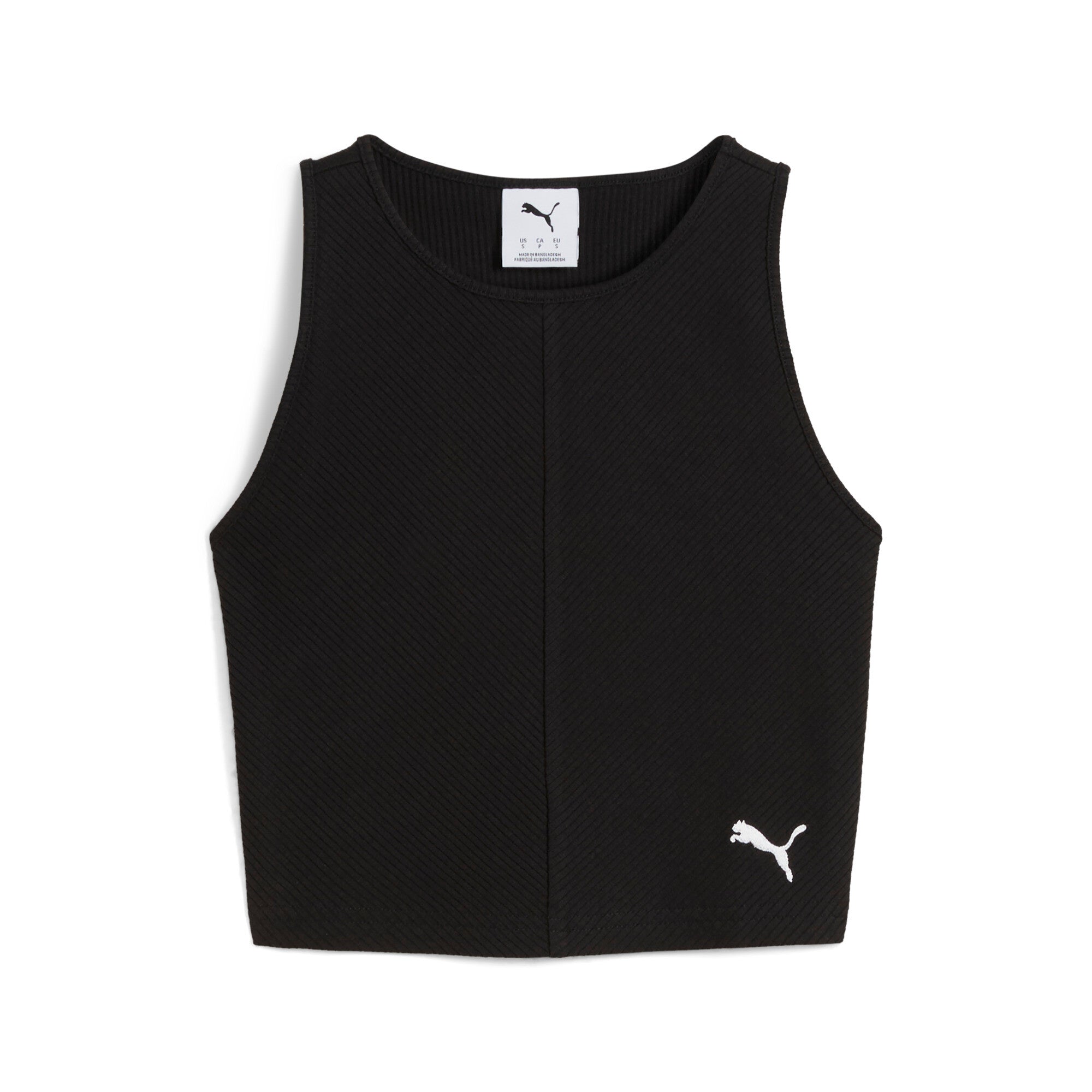 PUMA Wardrobe Essentials Women's Ribbed Crop Top