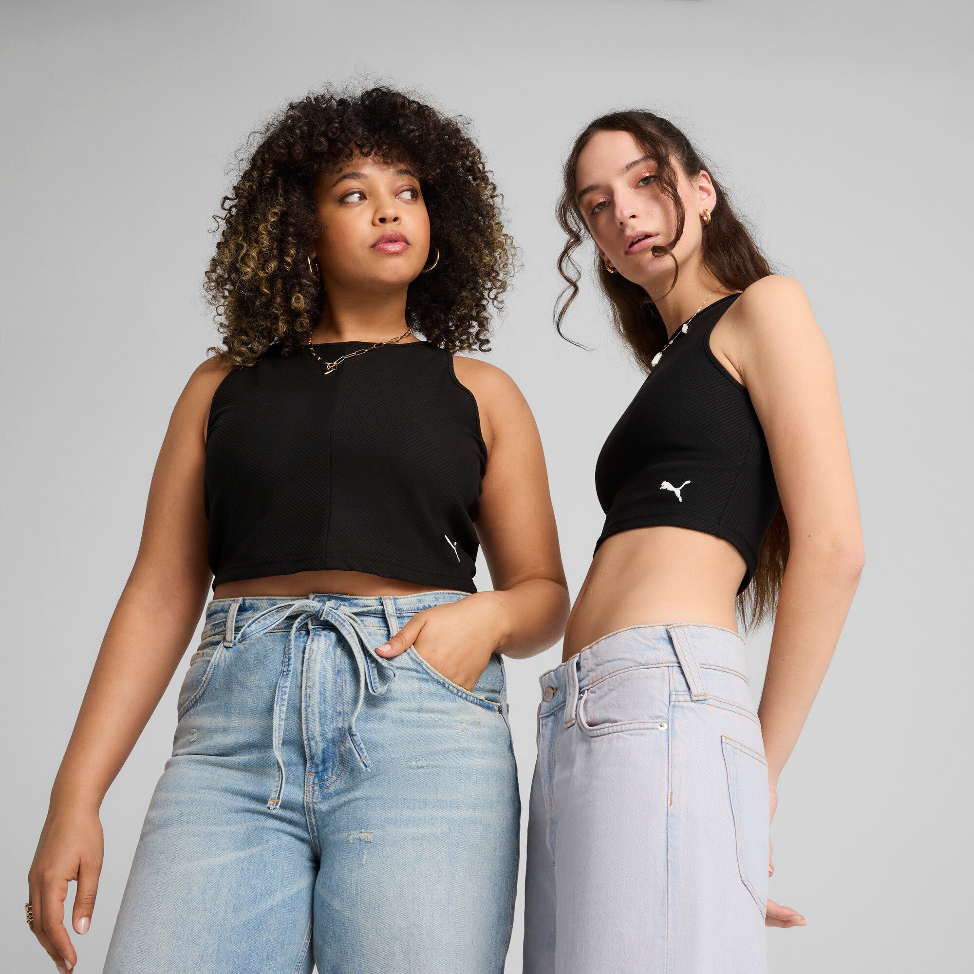 PUMA Wardrobe Essentials Women's Ribbed Crop Top