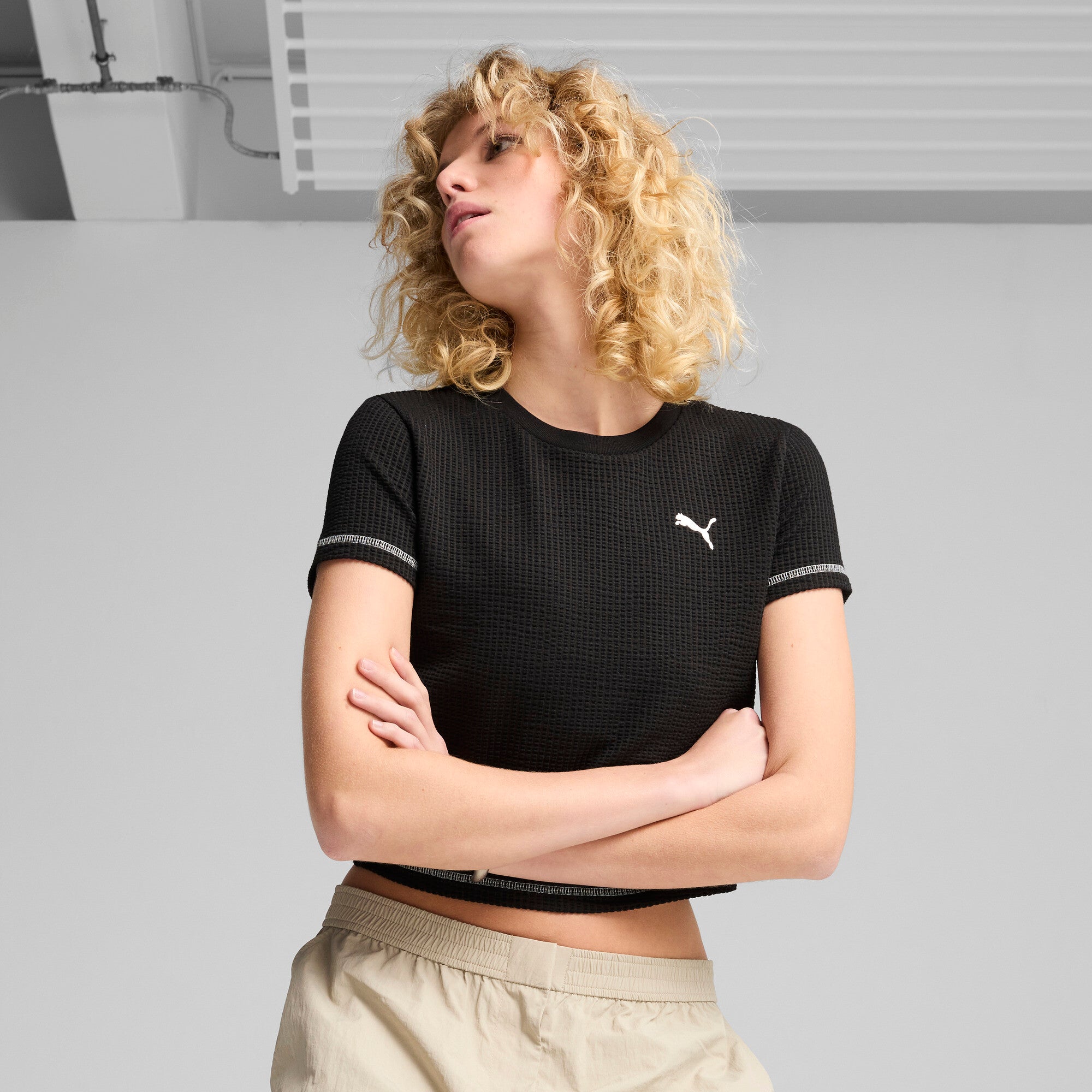 PUMA Dare To Textured Women's Baby Tee