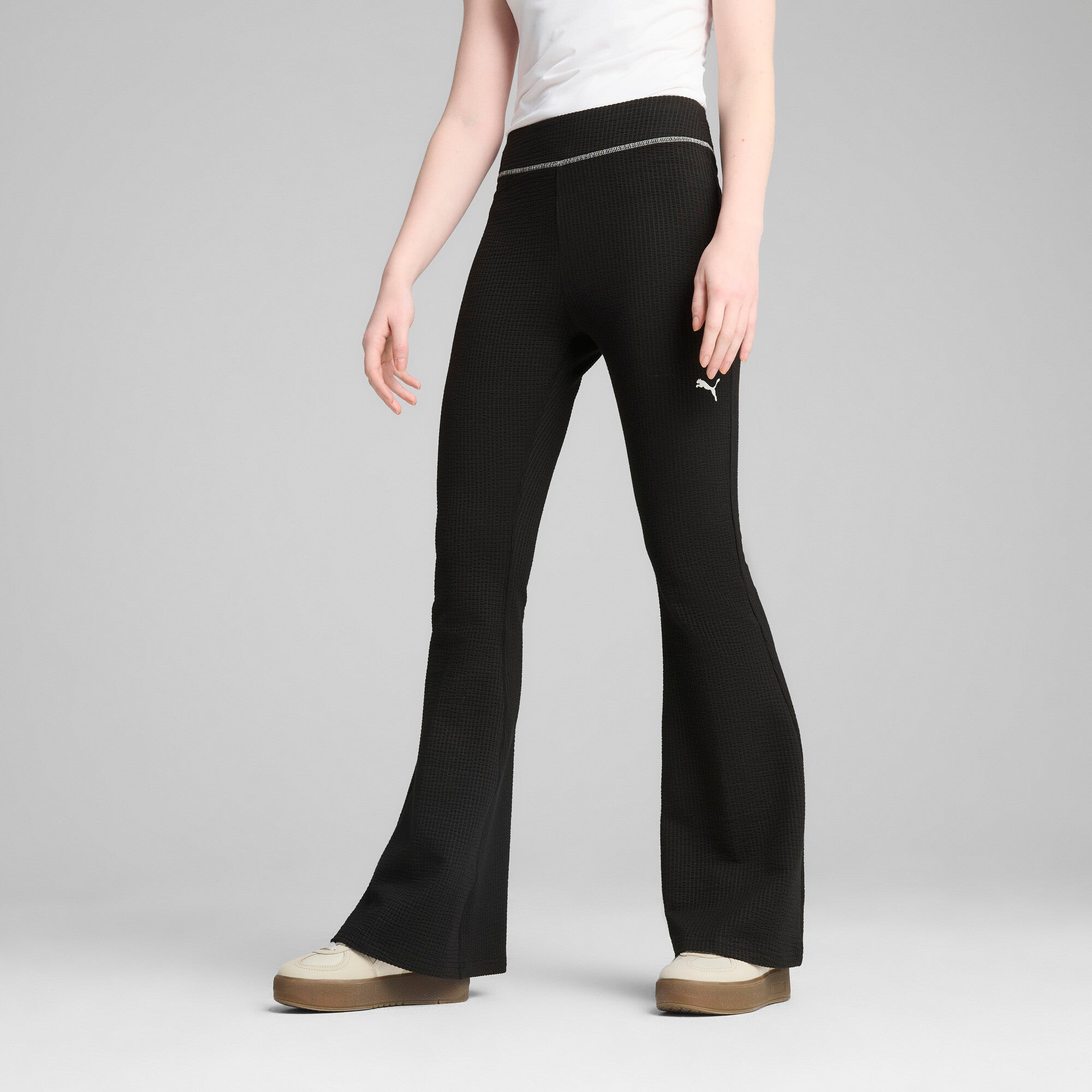 PUMA Dare To Women's Textured Flared Leggings