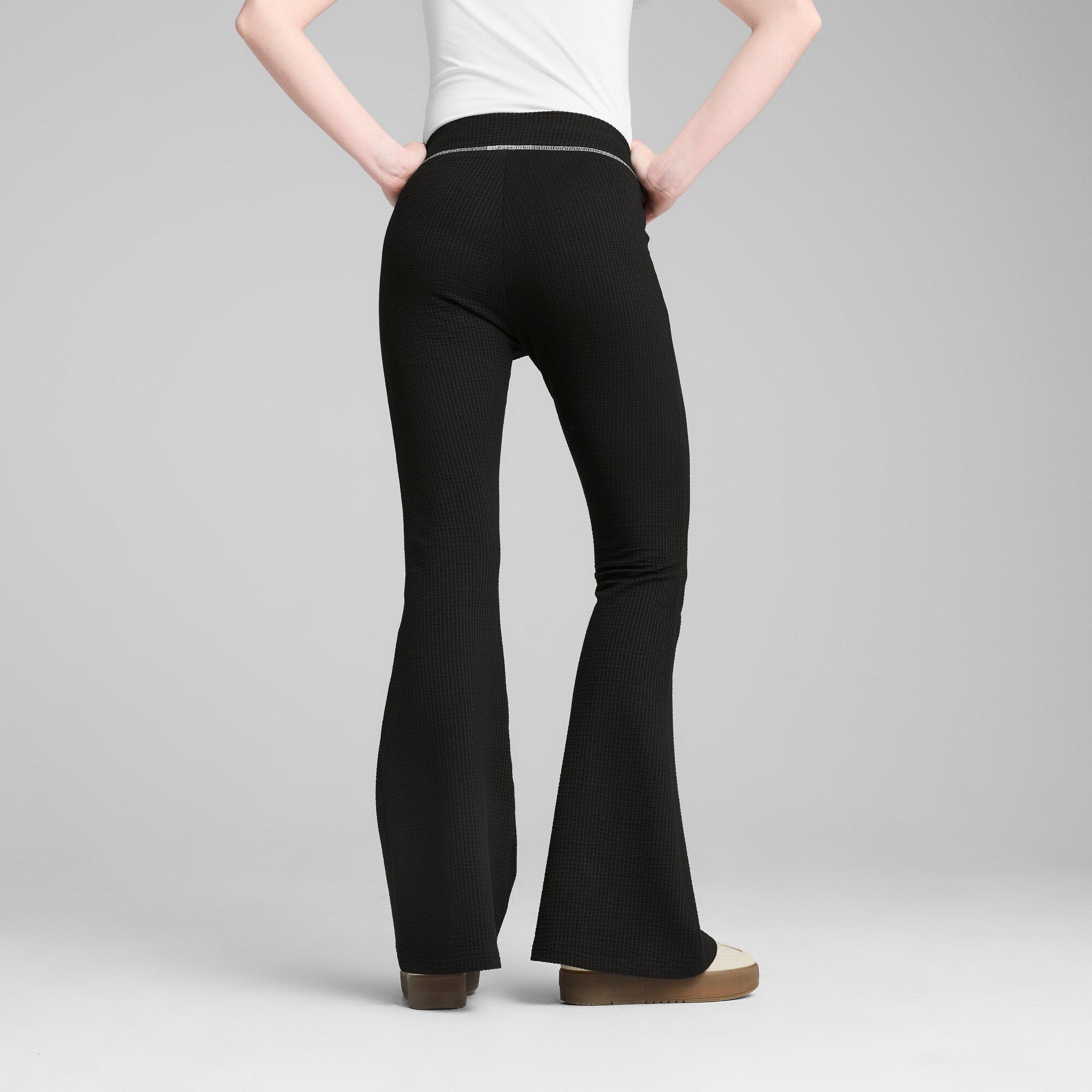 PUMA Dare To Women's Textured Flared Leggings