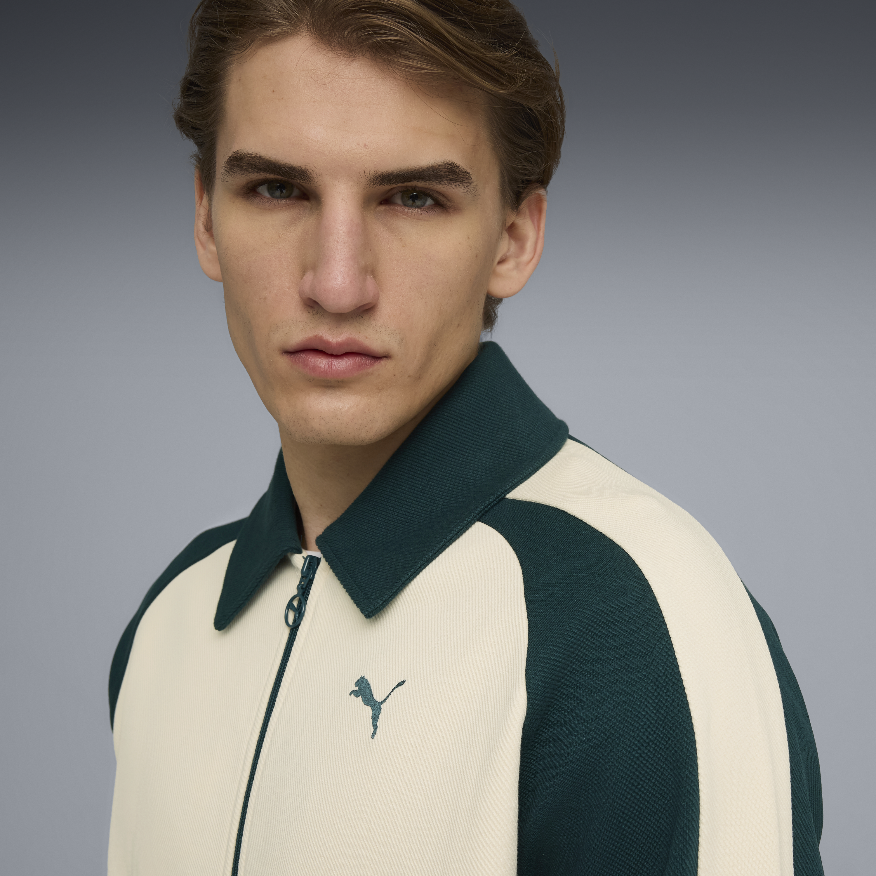 PUMA T7 Relaxed Wing Collar Jacquard Track Jacket Unisex