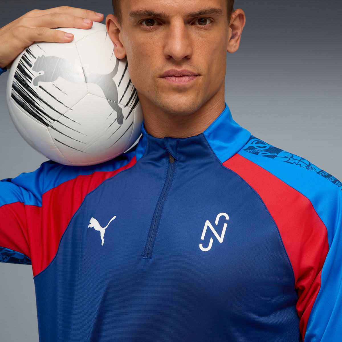 PUMA Neymar Jr Playmaker Quarter-Zip Football Top Men