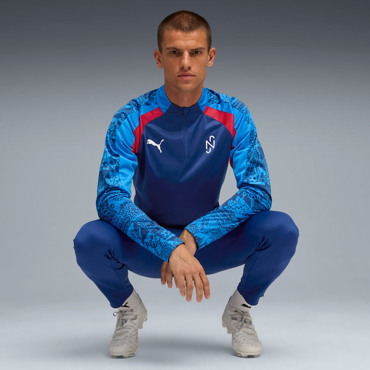 PUMA Neymar Jr Playmaker Quarter-Zip Football Top Men
