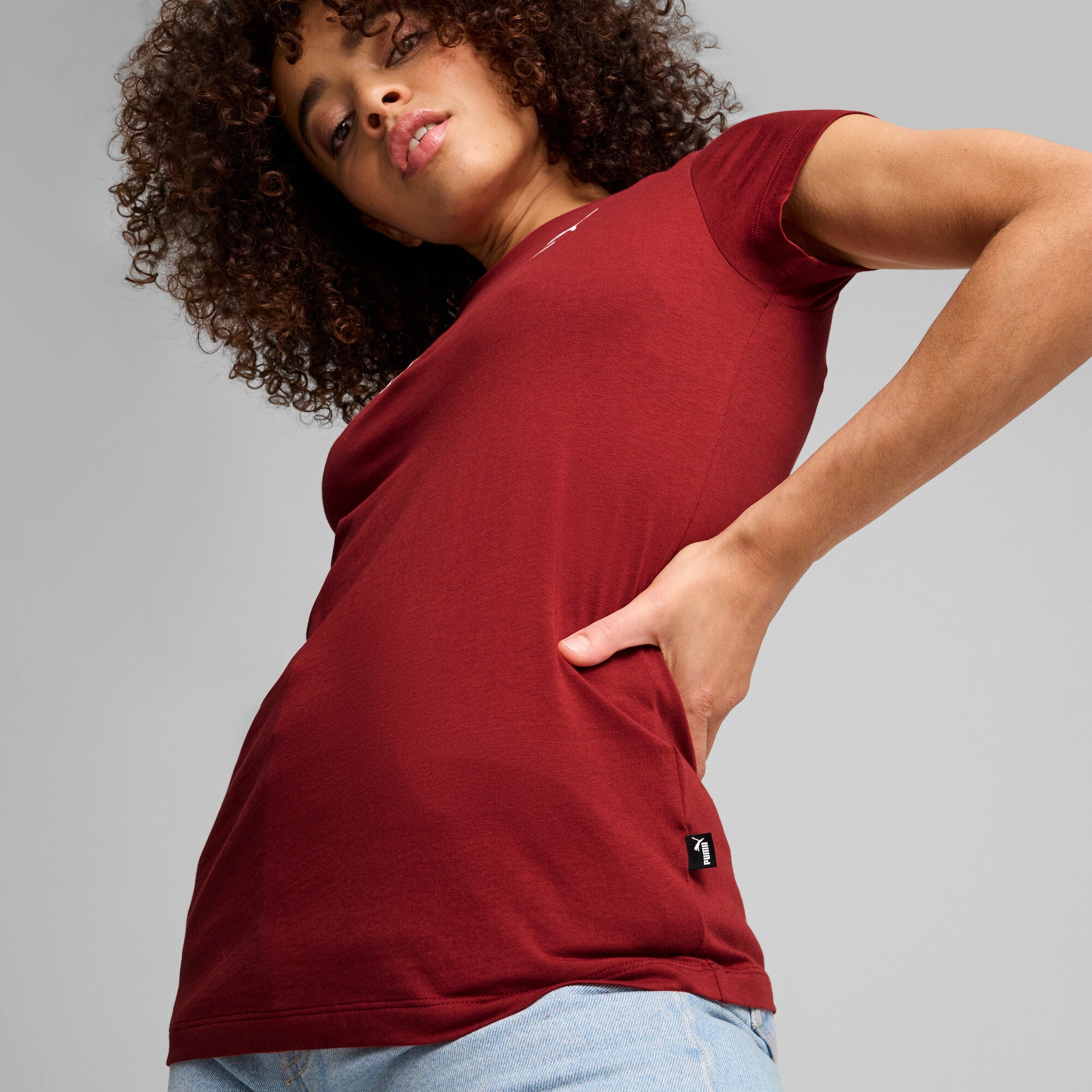PUMA ESS+ Script Women's Tee