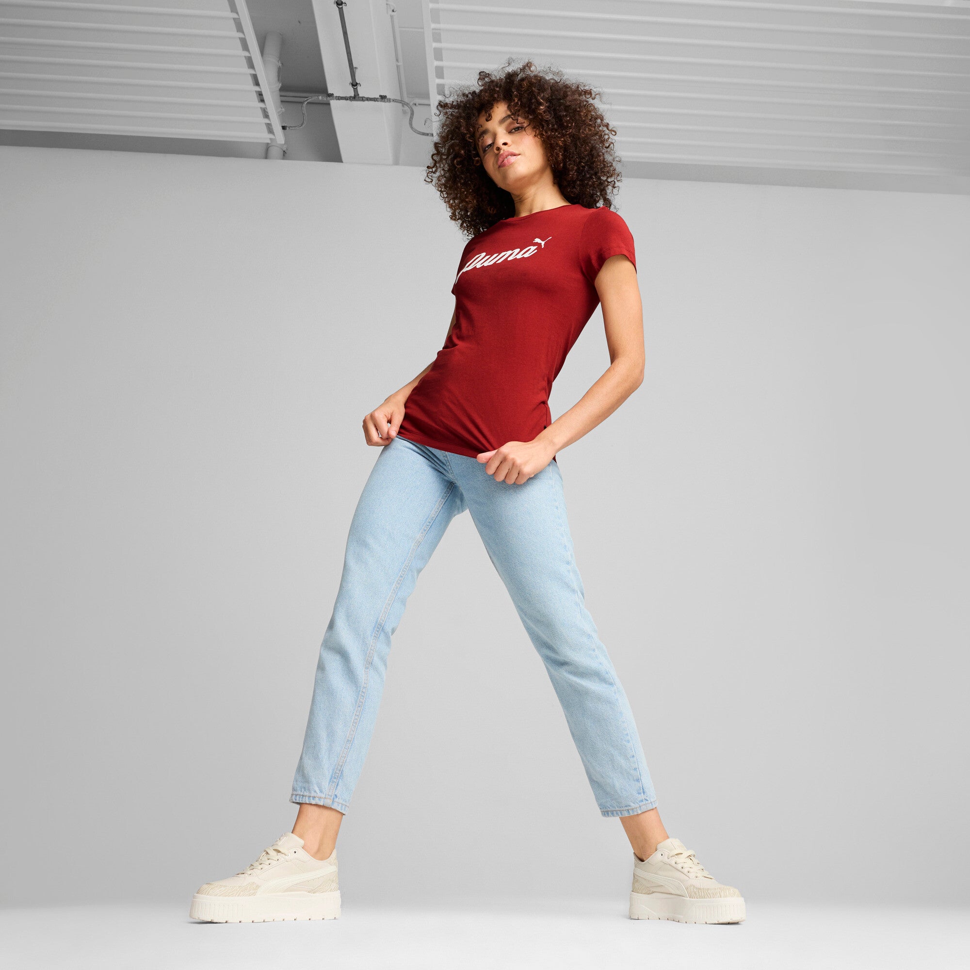 PUMA ESS+ Script Women's Tee