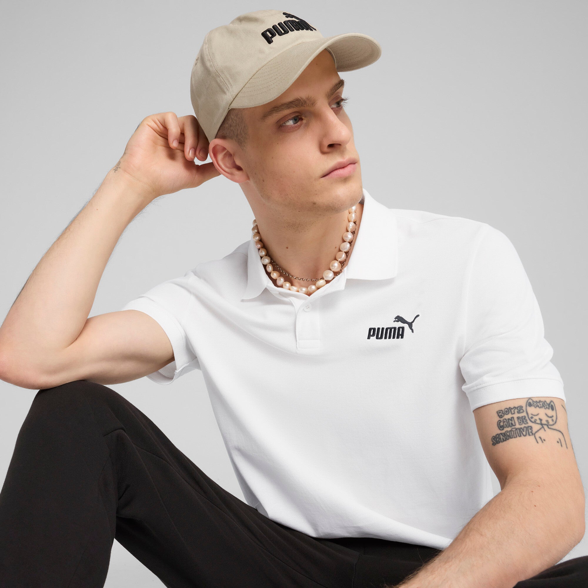 PUMA Essentials No. 1 Logo Pique Polo Men