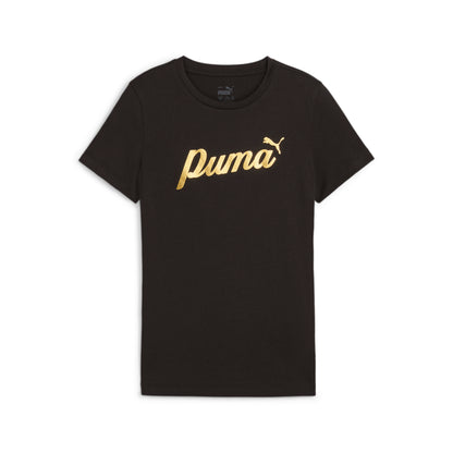 PUMA ESS+ SCRIPT Metallic Tee Youth Children's T-shirt