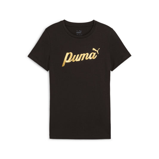 PUMA ESS+ SCRIPT Metallic Tee Youth Children's T-shirt