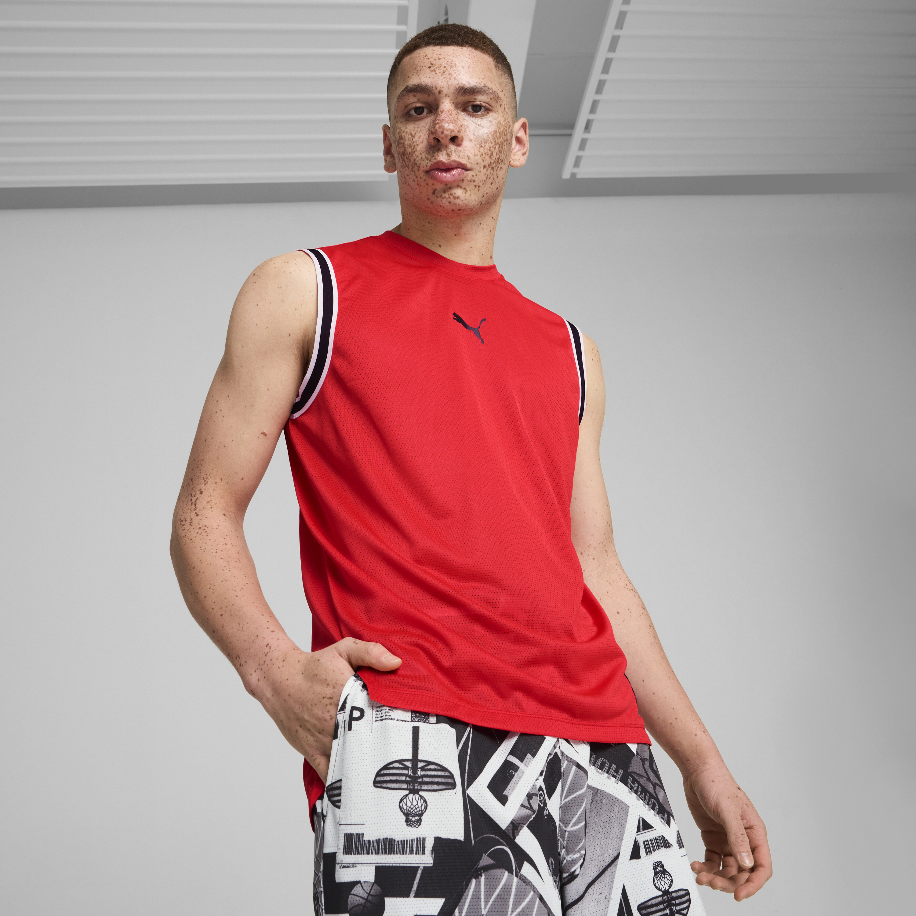 PUMA Winning Shot Men's Mesh Basketball Tank