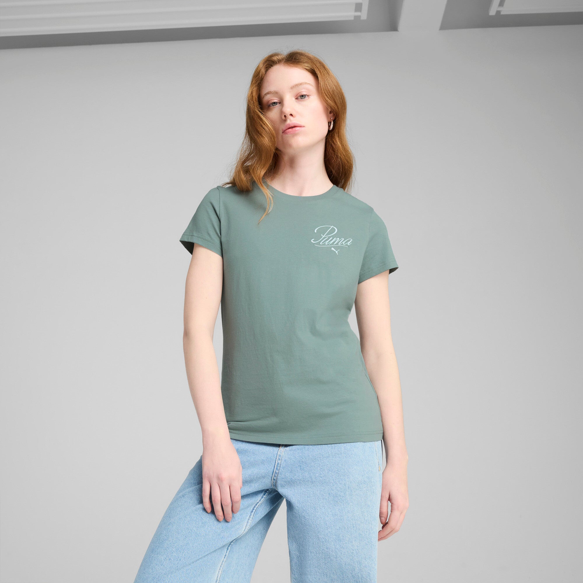 PUMA Essentials SCRIPT Tee Women
