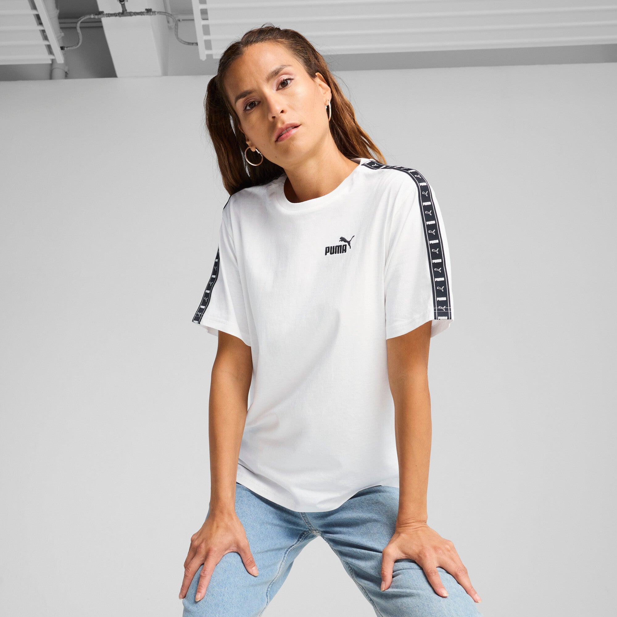 PUMA Essentials Tape Relaxed Tee Women