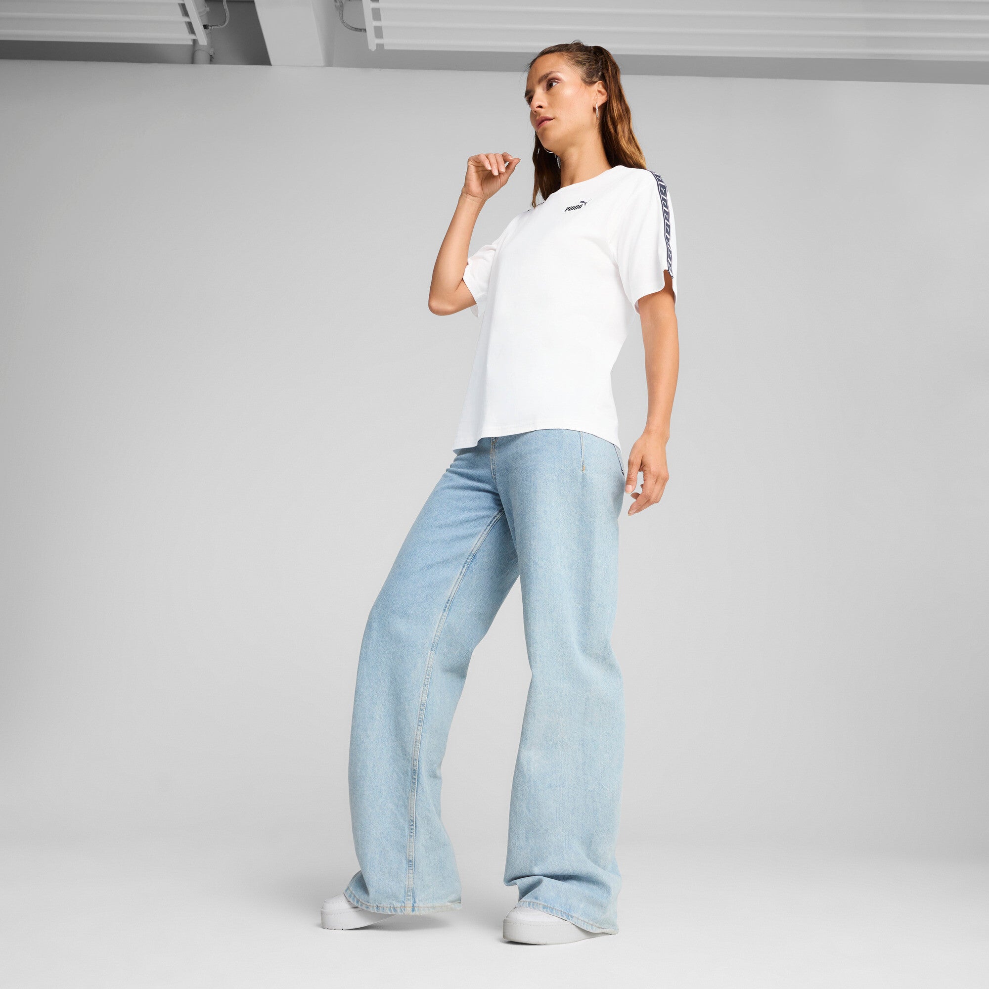 PUMA Essentials Tape Relaxed Tee Women