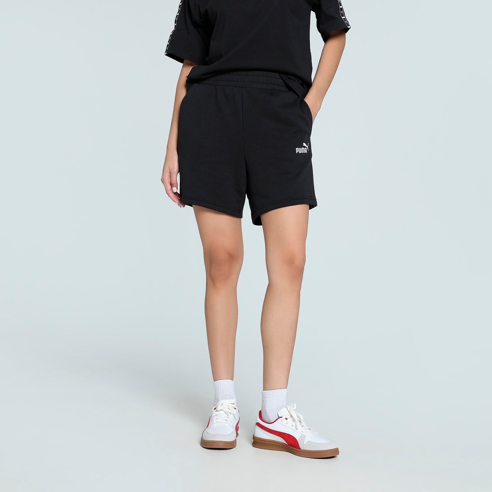 PUMA Essentials Tape High-Waist Shorts 5"