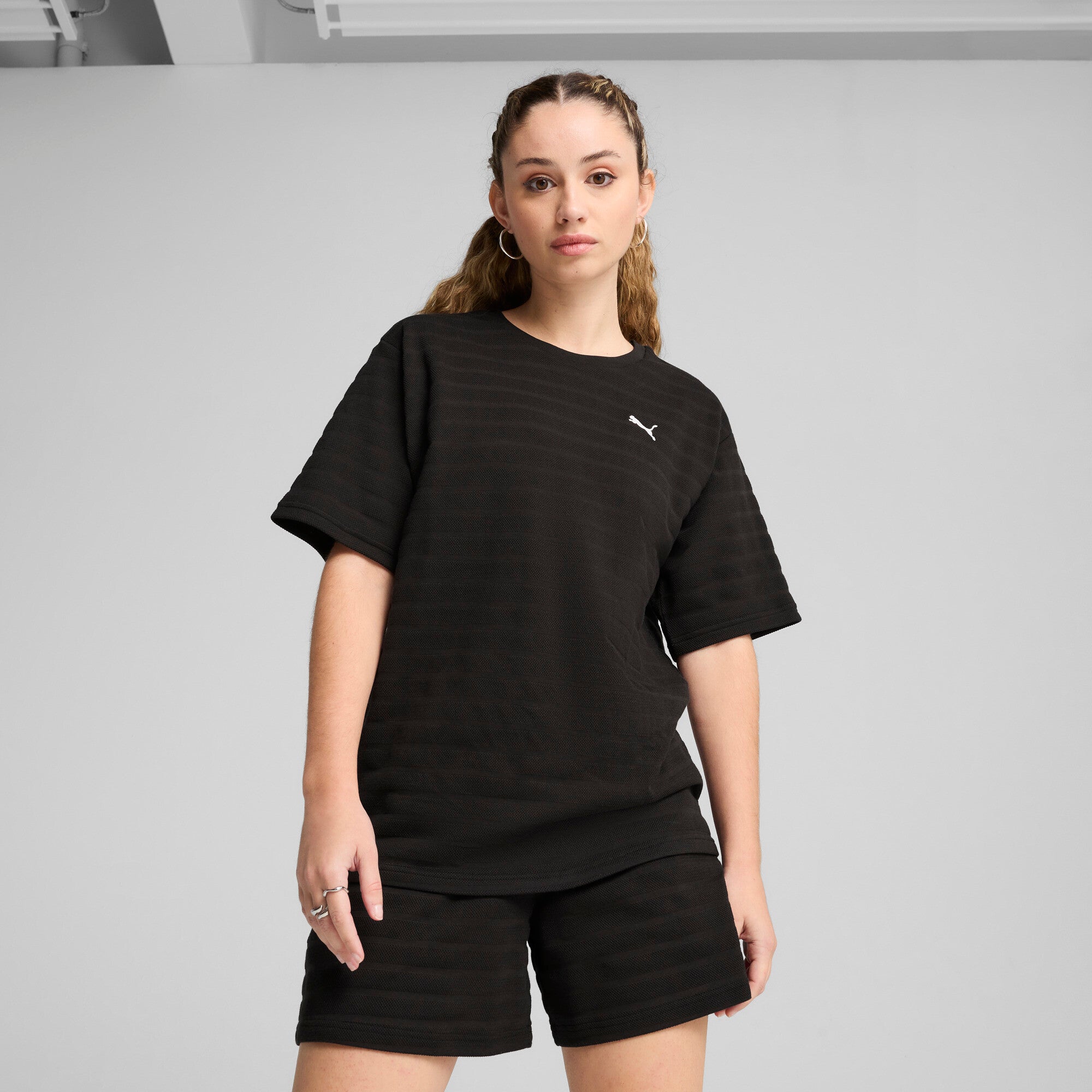 PUMA Essentials Elevated Relaxed Structured Tee Women
