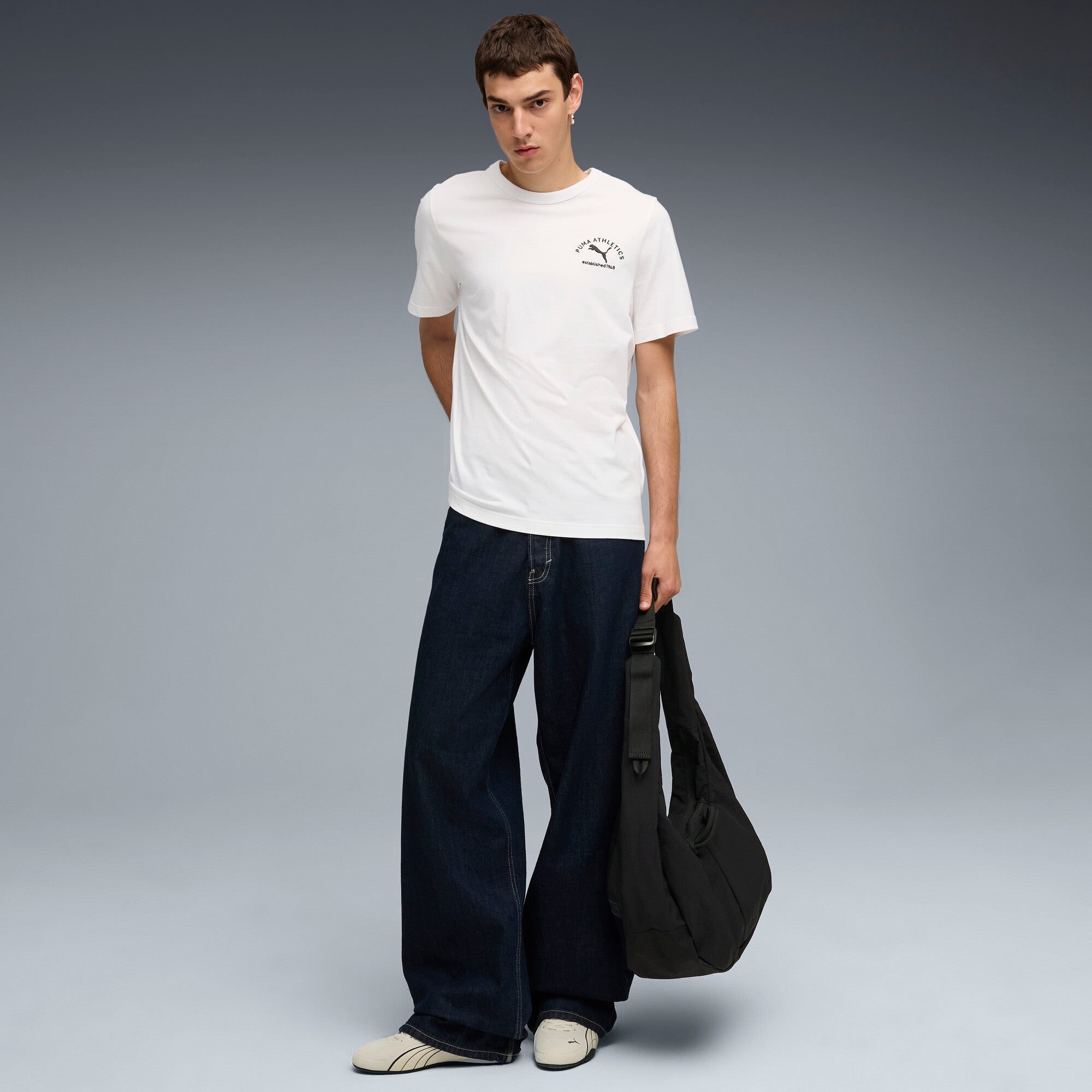 PUMA Class Men's Graphic Embroidered Cotton Tee