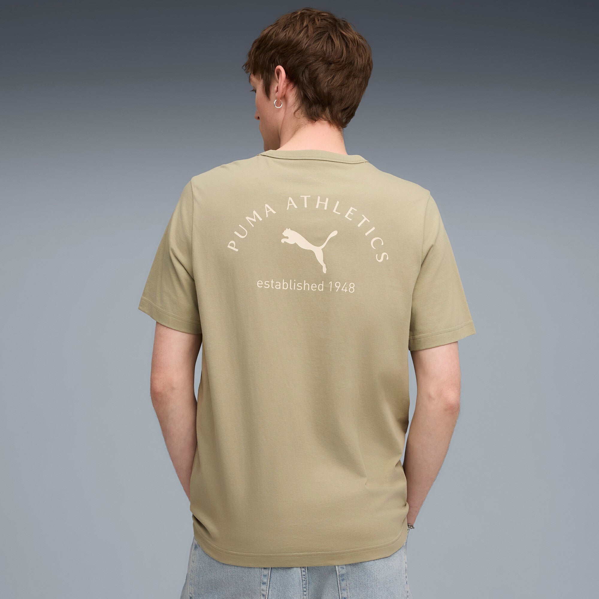 PUMA Class Men's Graphic Embroidered Cotton Tee
