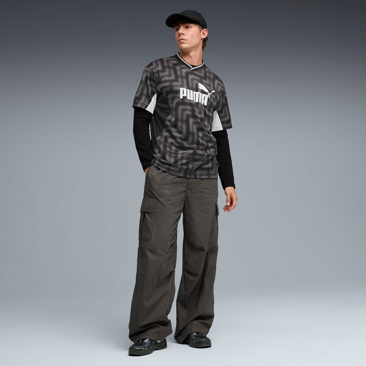 PUMA Essentials Block Relaxed Football Jersey Men
