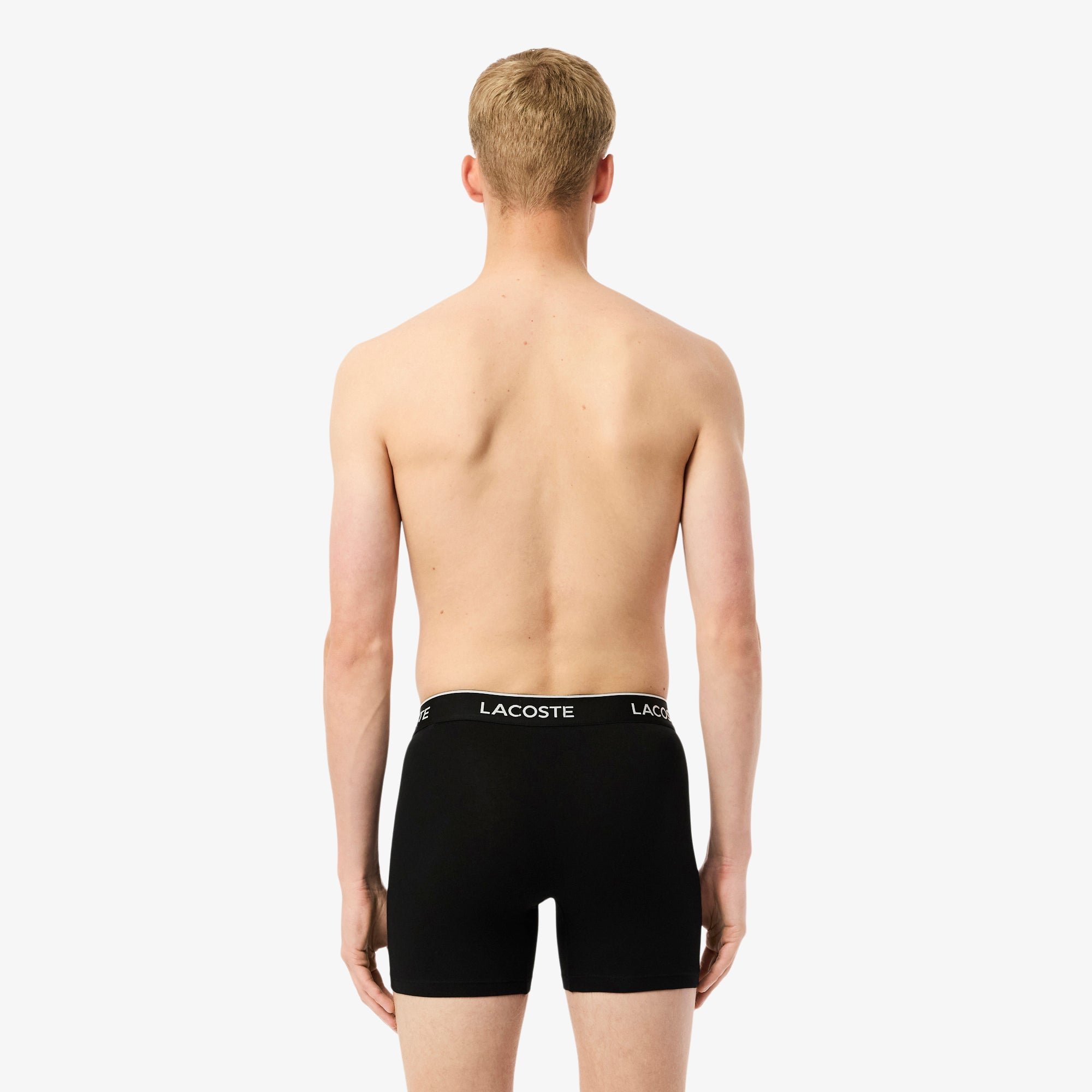 LACOSTE Men's Cotton Jersey Boxer Briefs 3-Pack