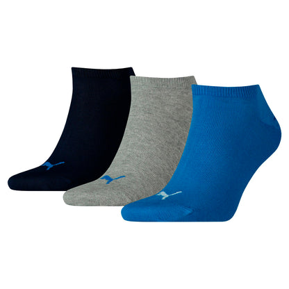 PUMA Unisex 3 Pairs Sneaker Soft Cotton Flat Toe Seam Socks