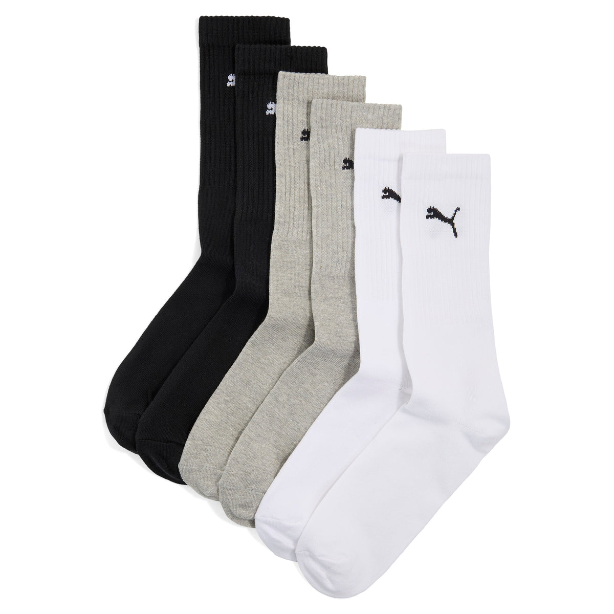 PUMA Unisex Sport Crew Lightweight Socks 3 Pack