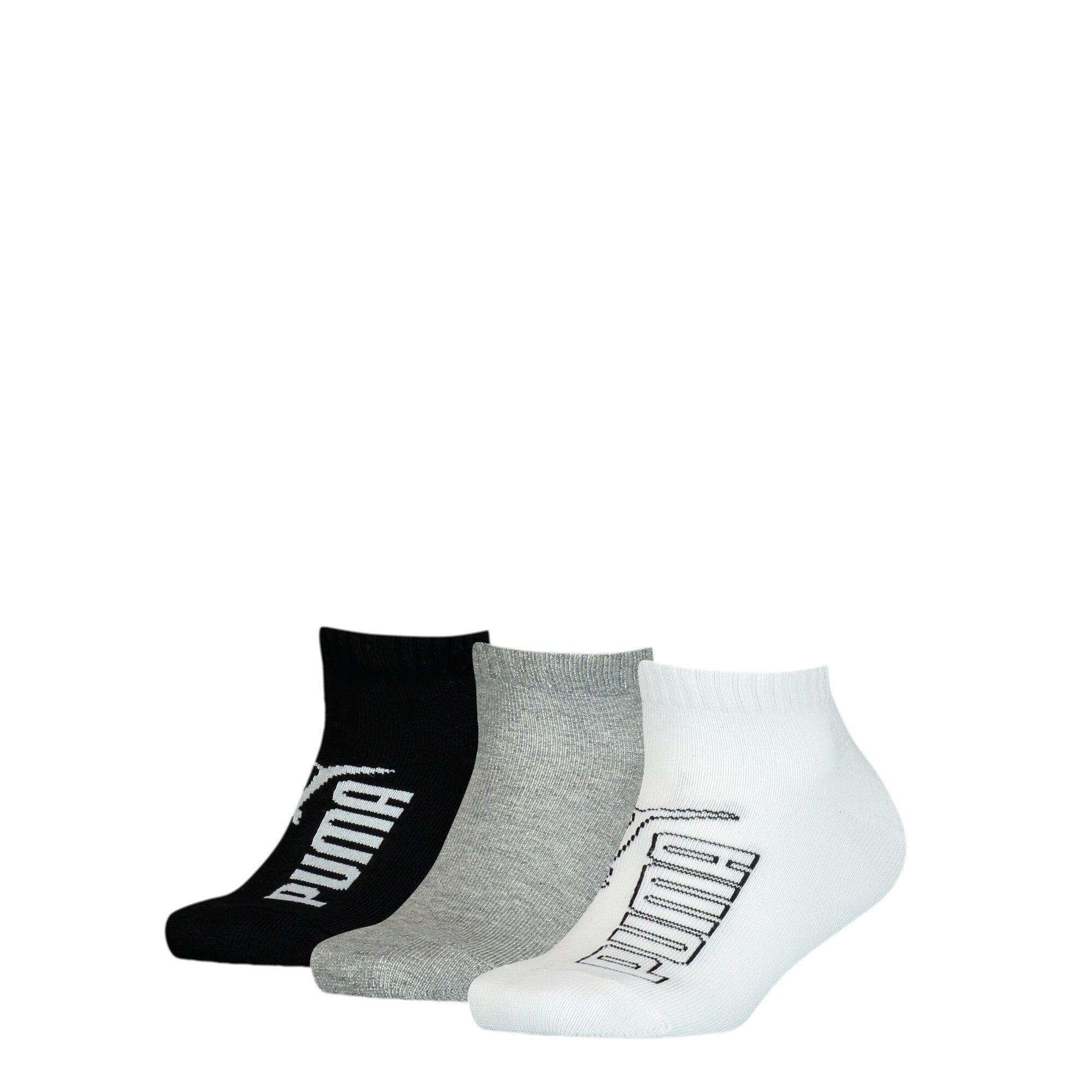 PUMA Kids Graphic Quater 3P Socks