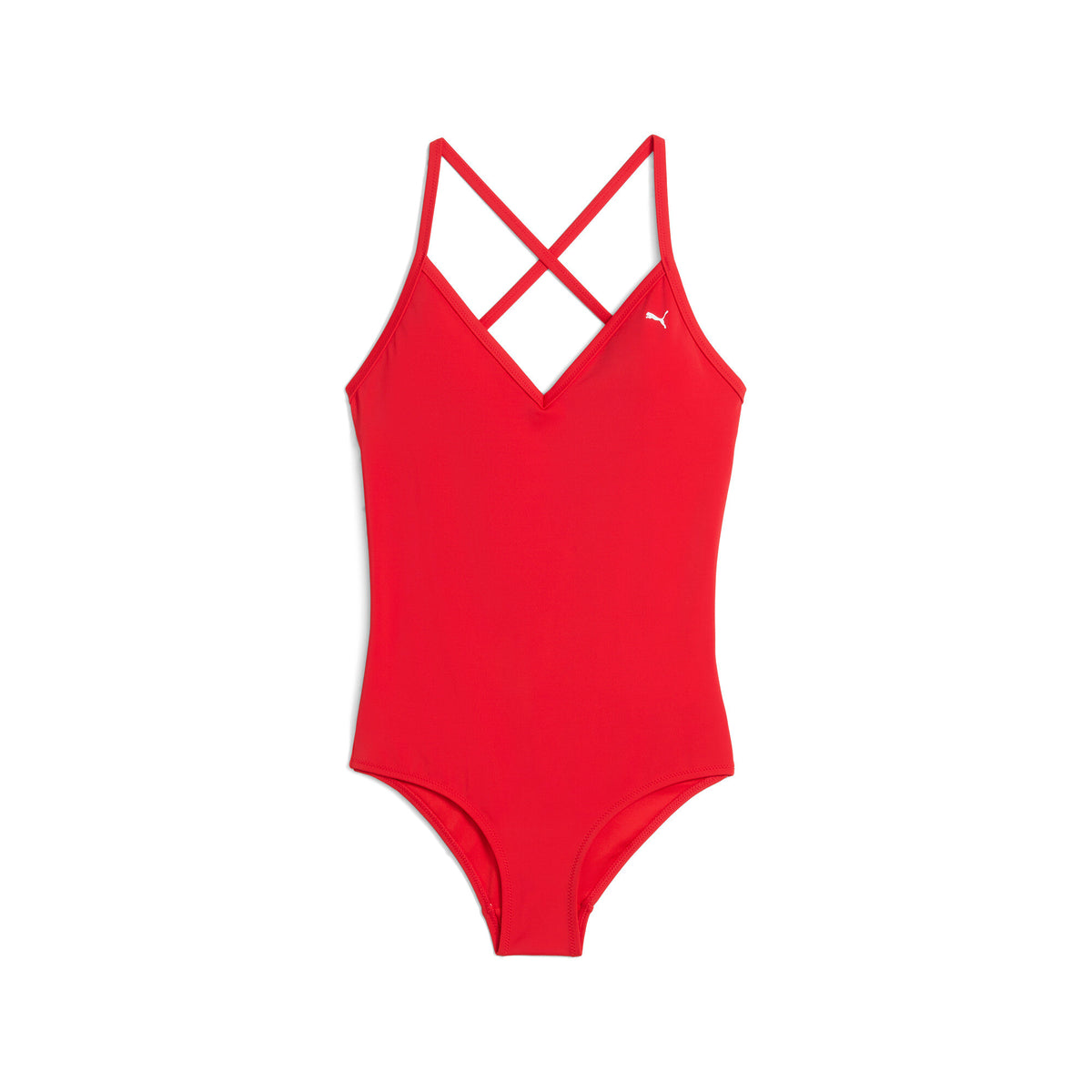 PUMA Swim Women's V-Neck Cross back Swimsuit