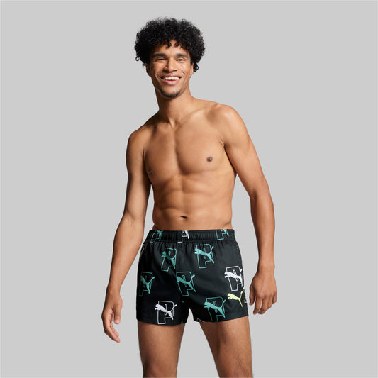 PUMA Swim Men's Cat Logo Short Length Shorts