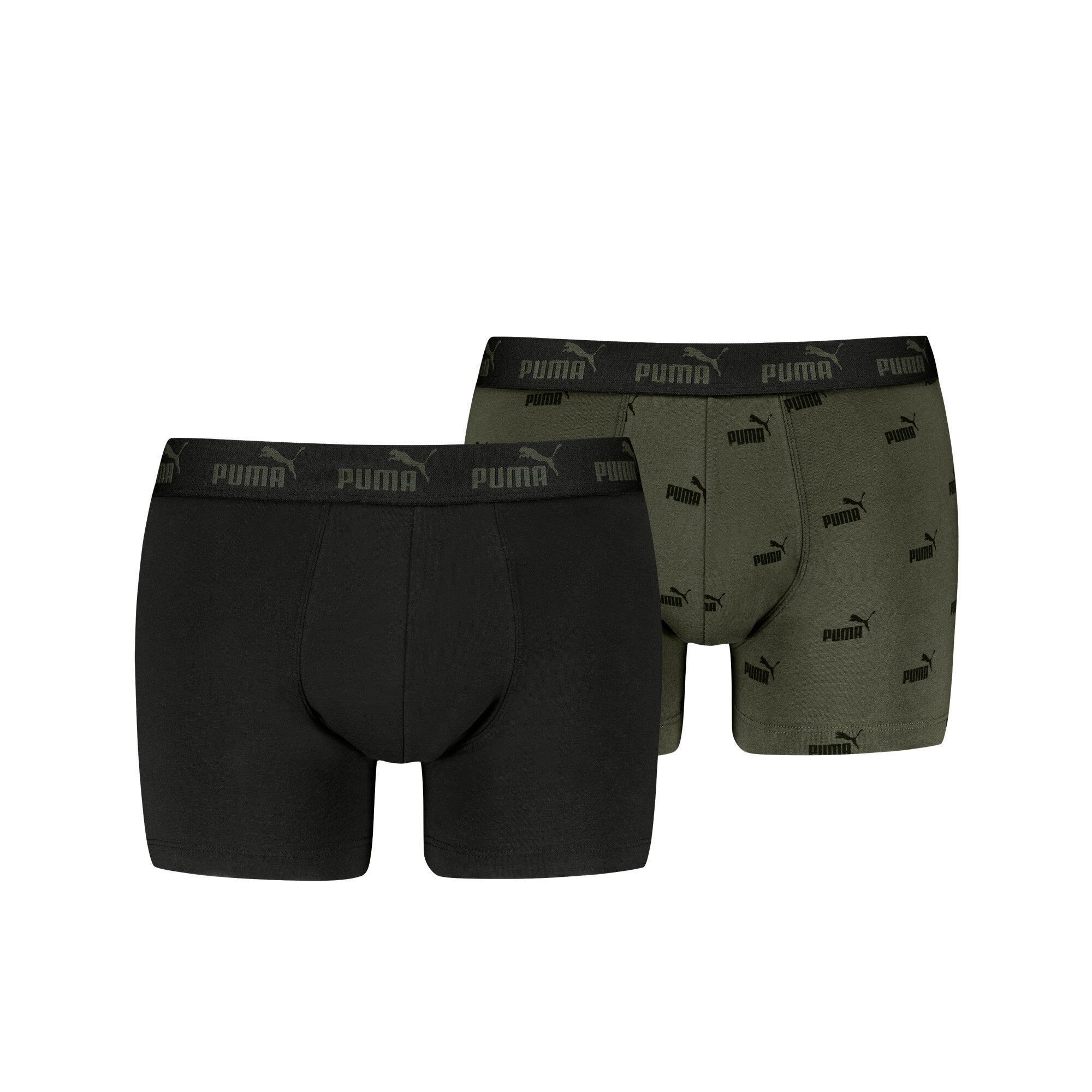 PUMA Elements Men Logo Print Boxers 2P