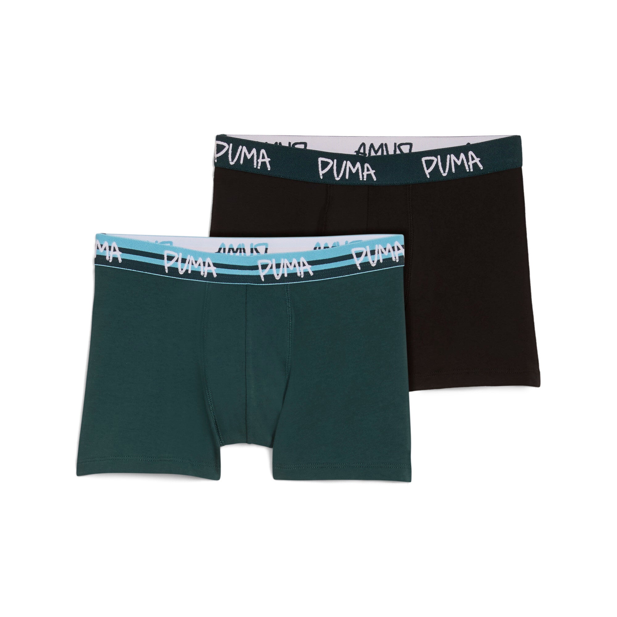 PUMA Boys Script Logo Boxers 2P