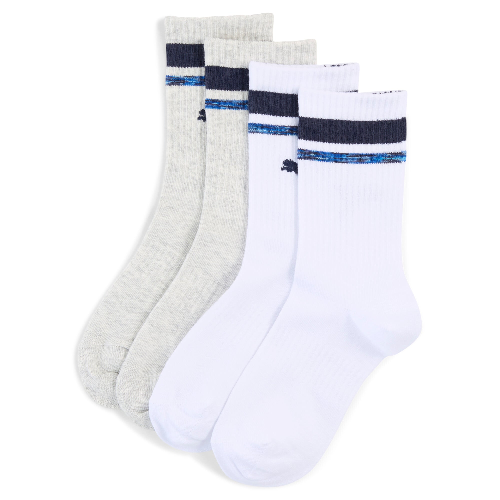 PUMA Boys Heritage Stripe Crew 2P