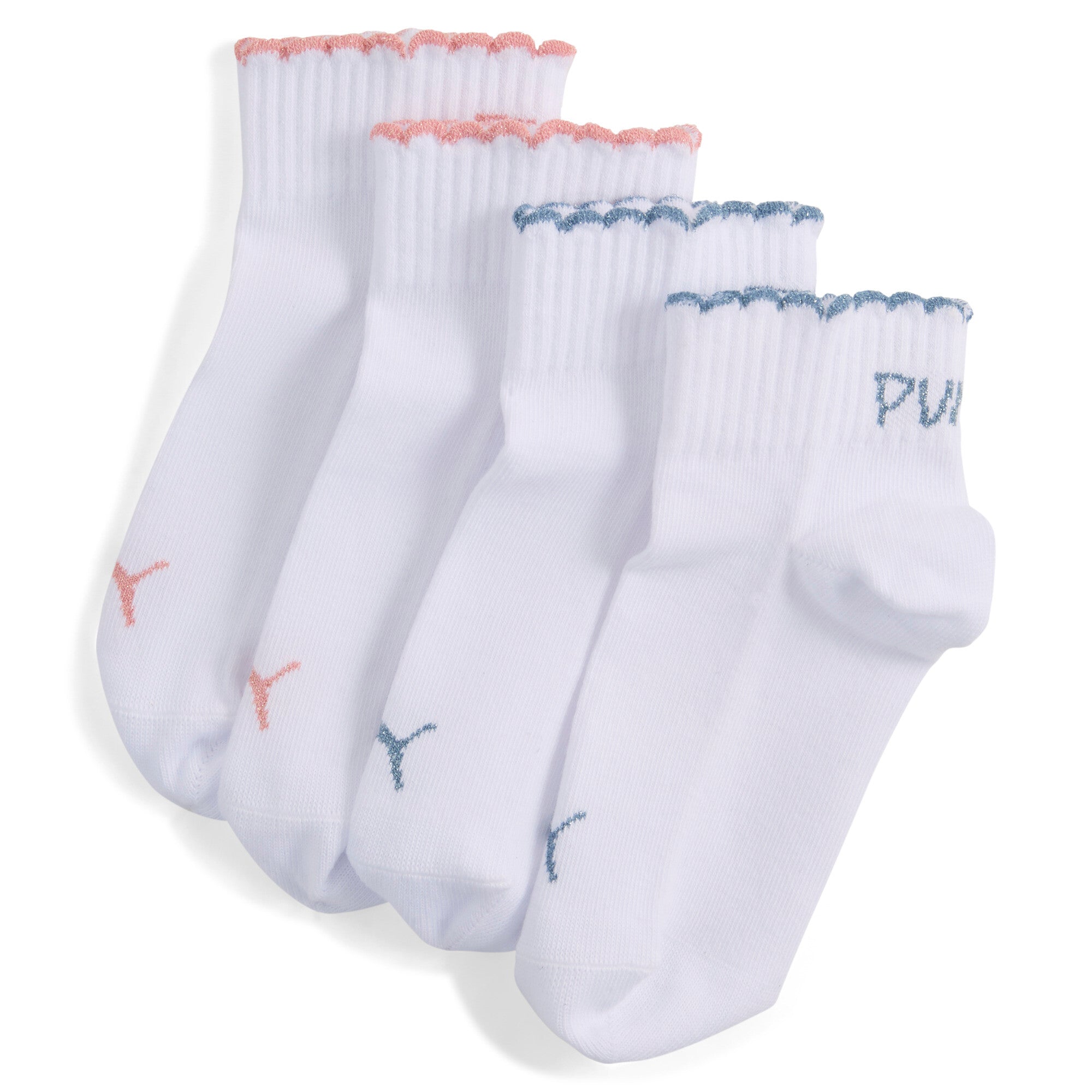 PUMA Girls Scallop Edge Quater 2