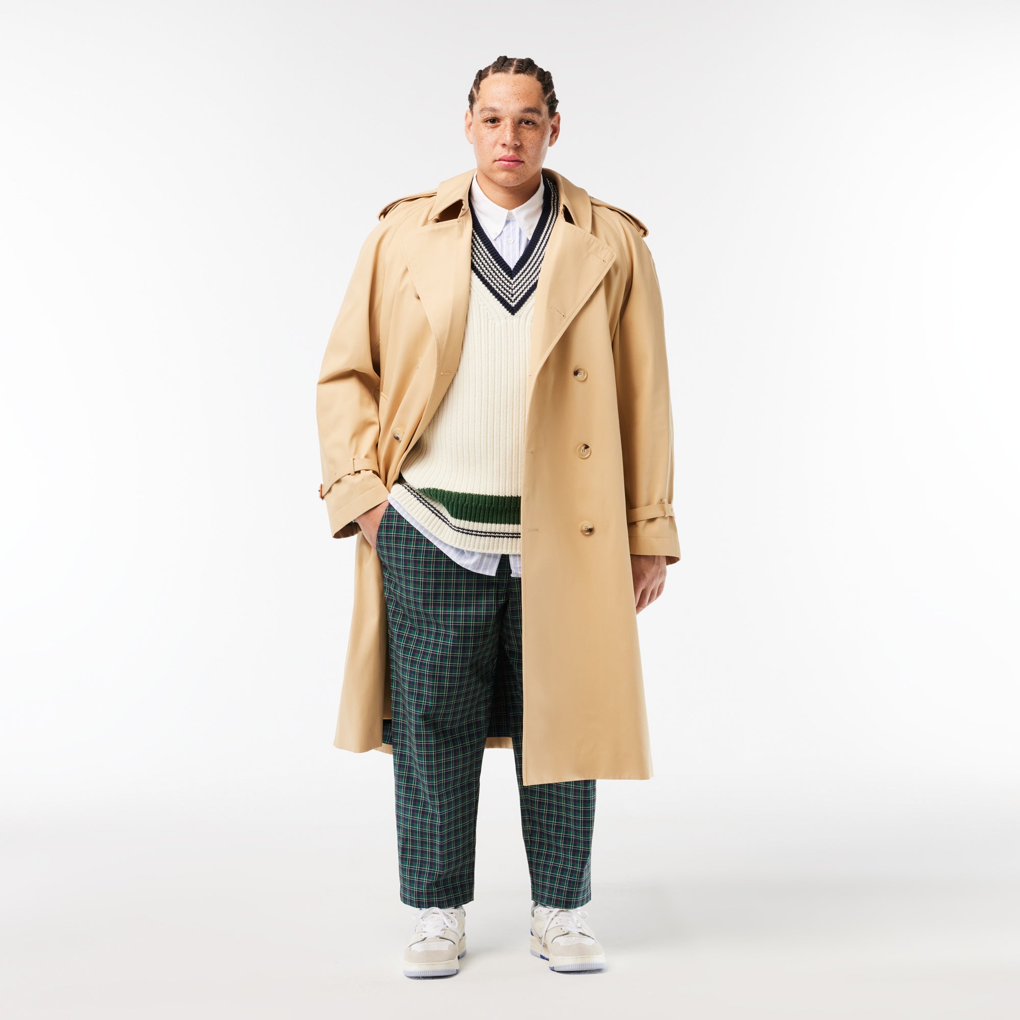 Unisex Heavy Knit Badge Tennis Sweater - Lacoste Apparel THE MIX