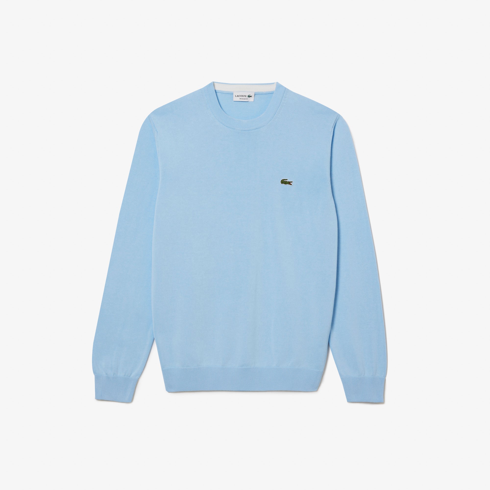 LACOSTE Monochrome Crew Neck Cotton Sweater