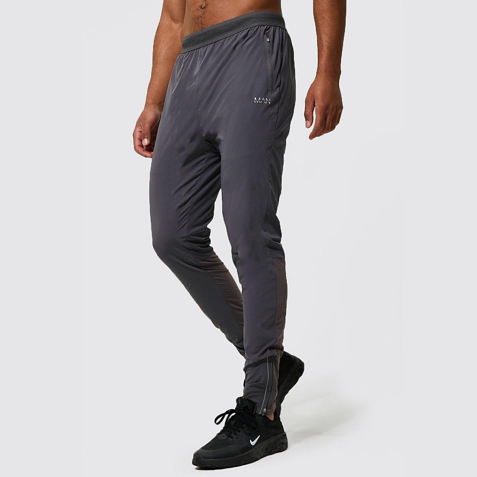 BOOHOOMAN Tall Man Active Gym 2 Pack Lightweight Tapered Jogger
