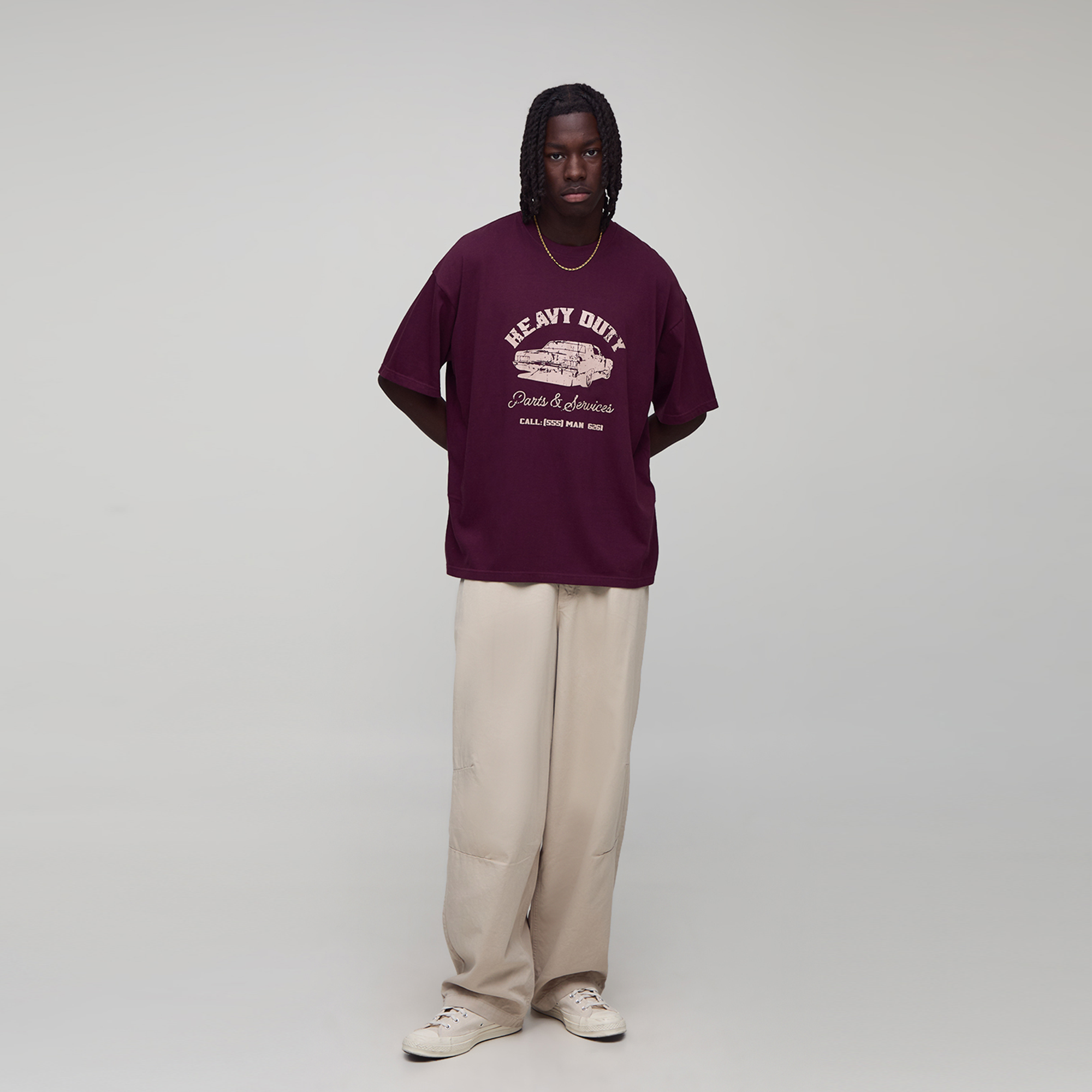 BOOHOOMAN Oversized Vintage Graphic T-Shirt